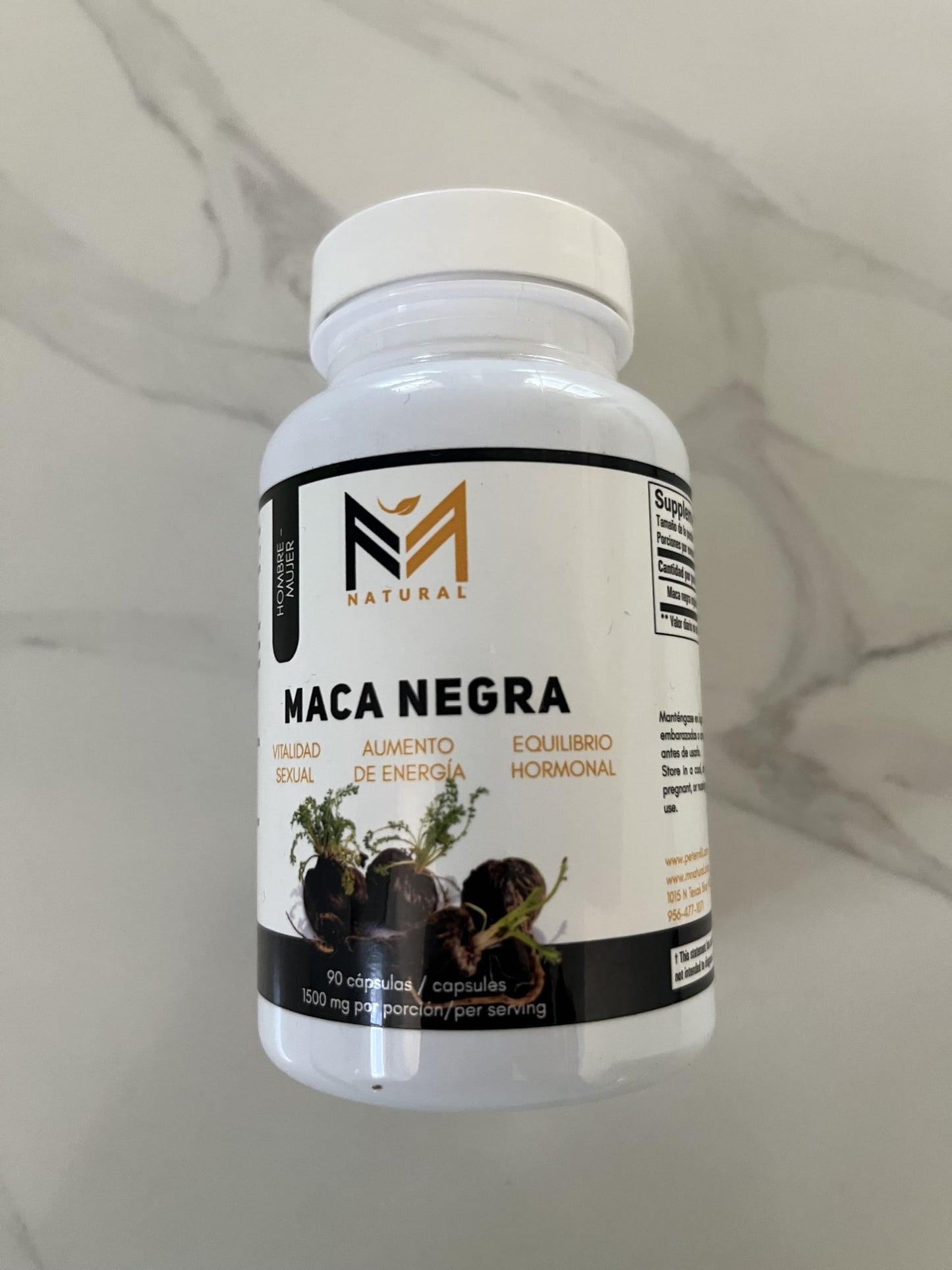 M NATURAL Maca Negra Capsule 90 Count