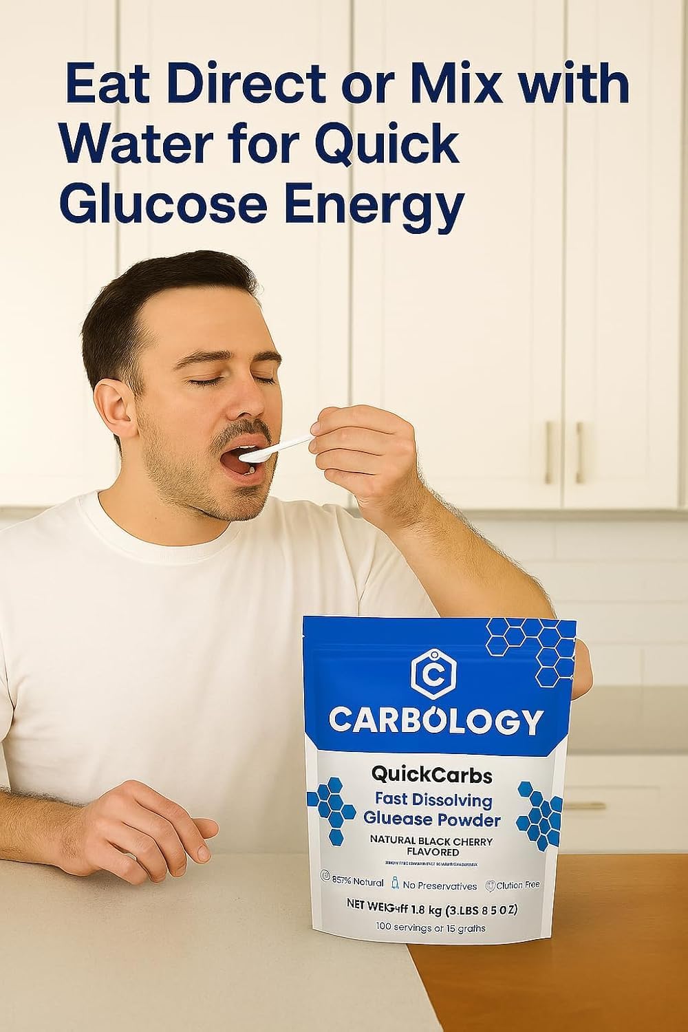 Carbology QuickCarbs Fast-Dissolving Glucose Energy Blend Powder 56