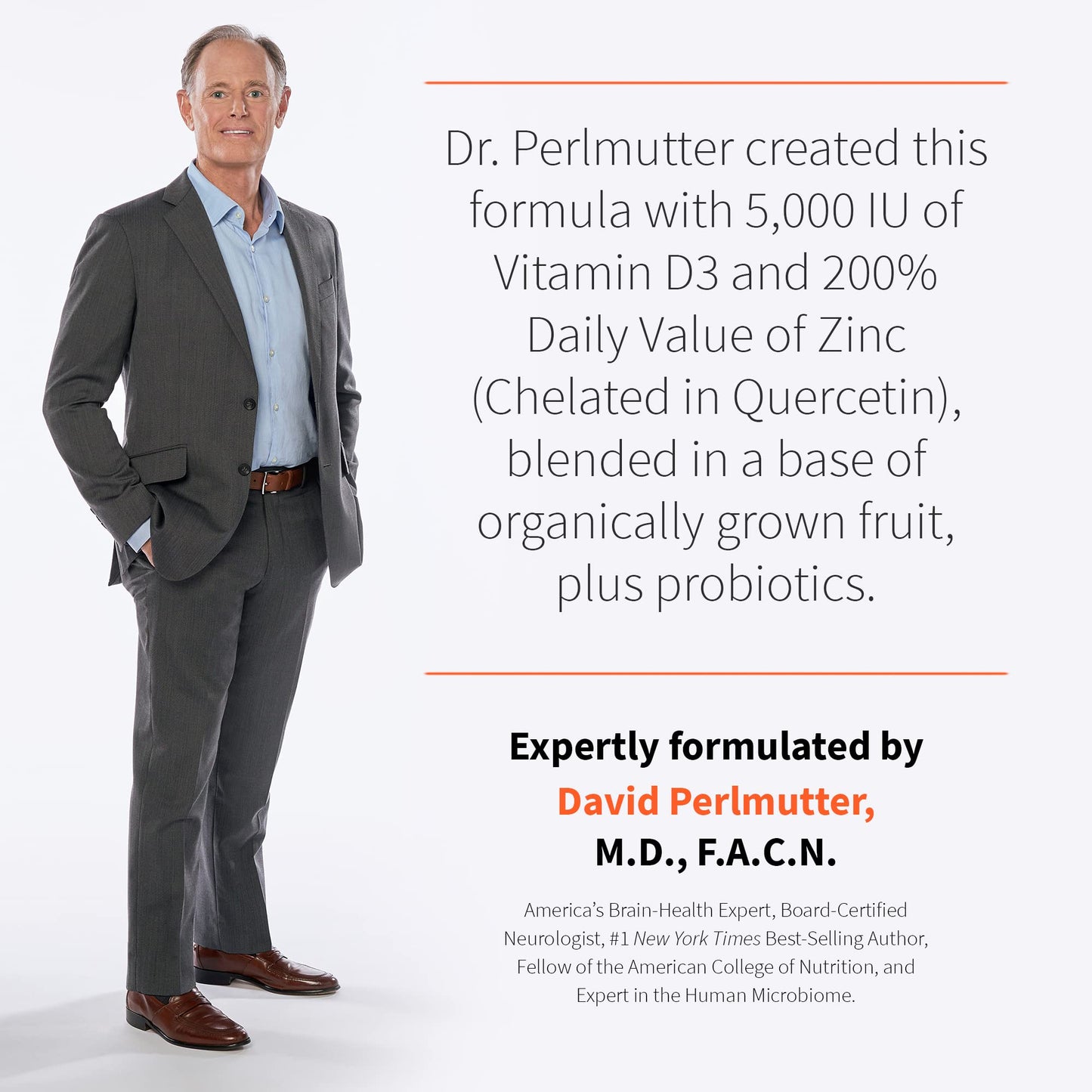 Garden of Life Dr. Formulated Vitamin D3 & Zinc Quercetin Once Daily Supplement Tablets, 30 Count