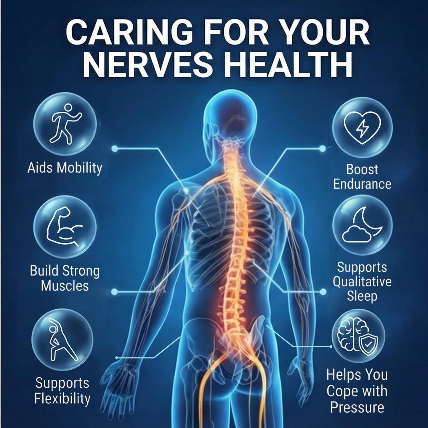 Herbounty Sciatic Nerve Support Supplement Capsules, 120 Count