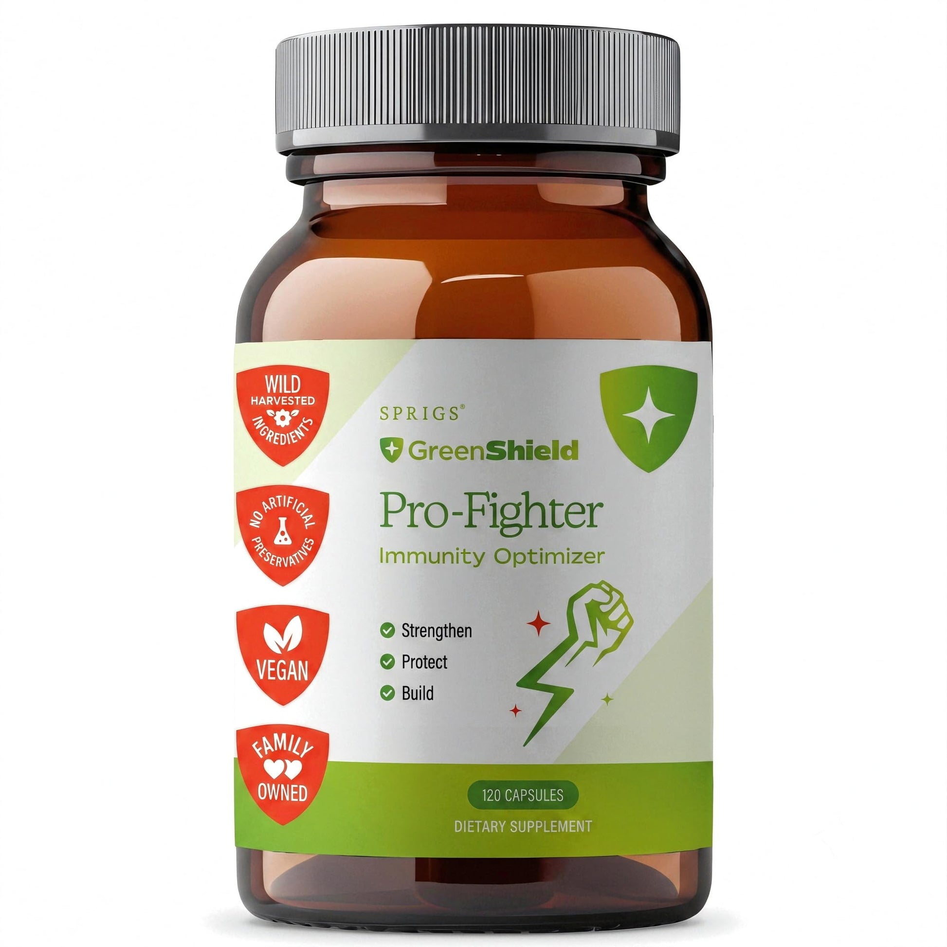 SPRIGS Pro-Fighter Immune Support Supplement 120 Capsules