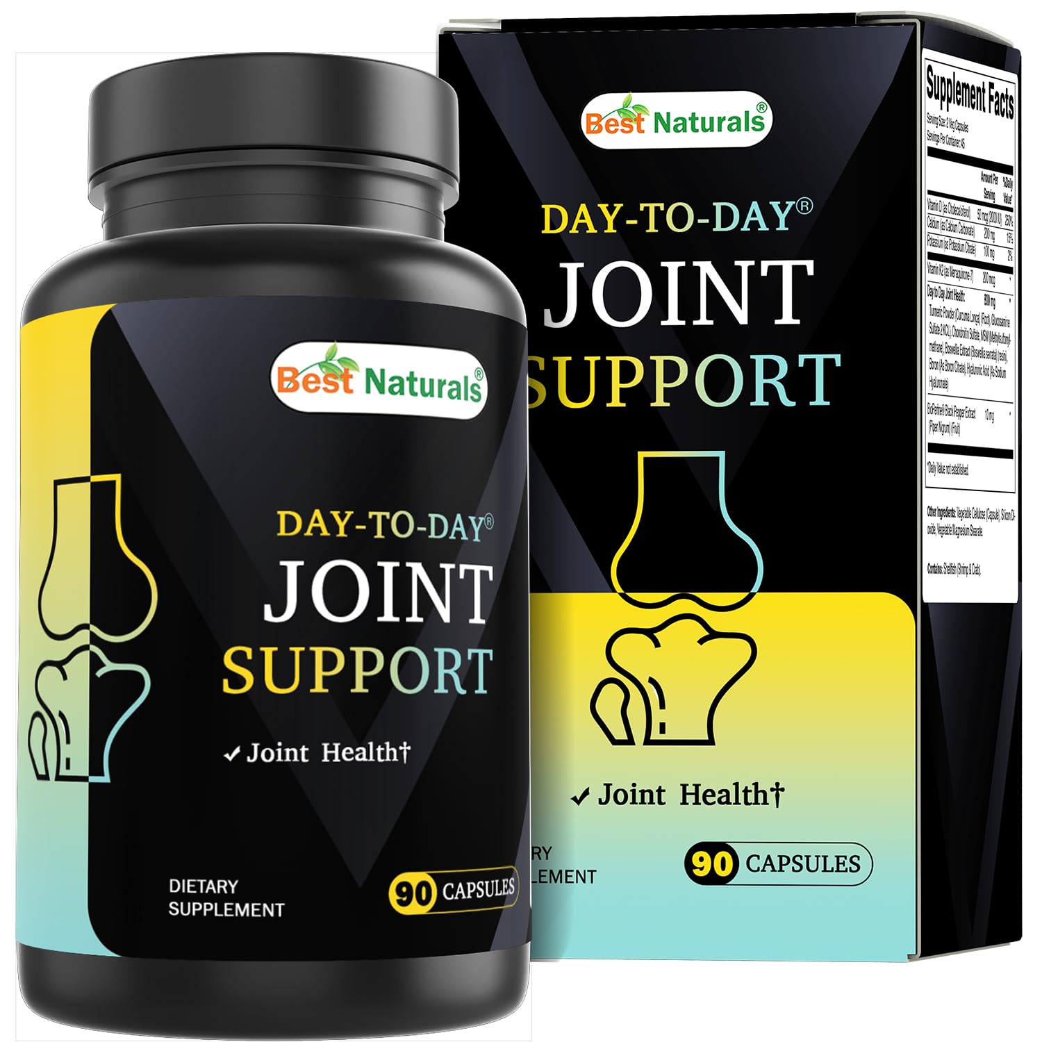 Best Naturals Day-to-Day Joint Support Capsules, 90 Count