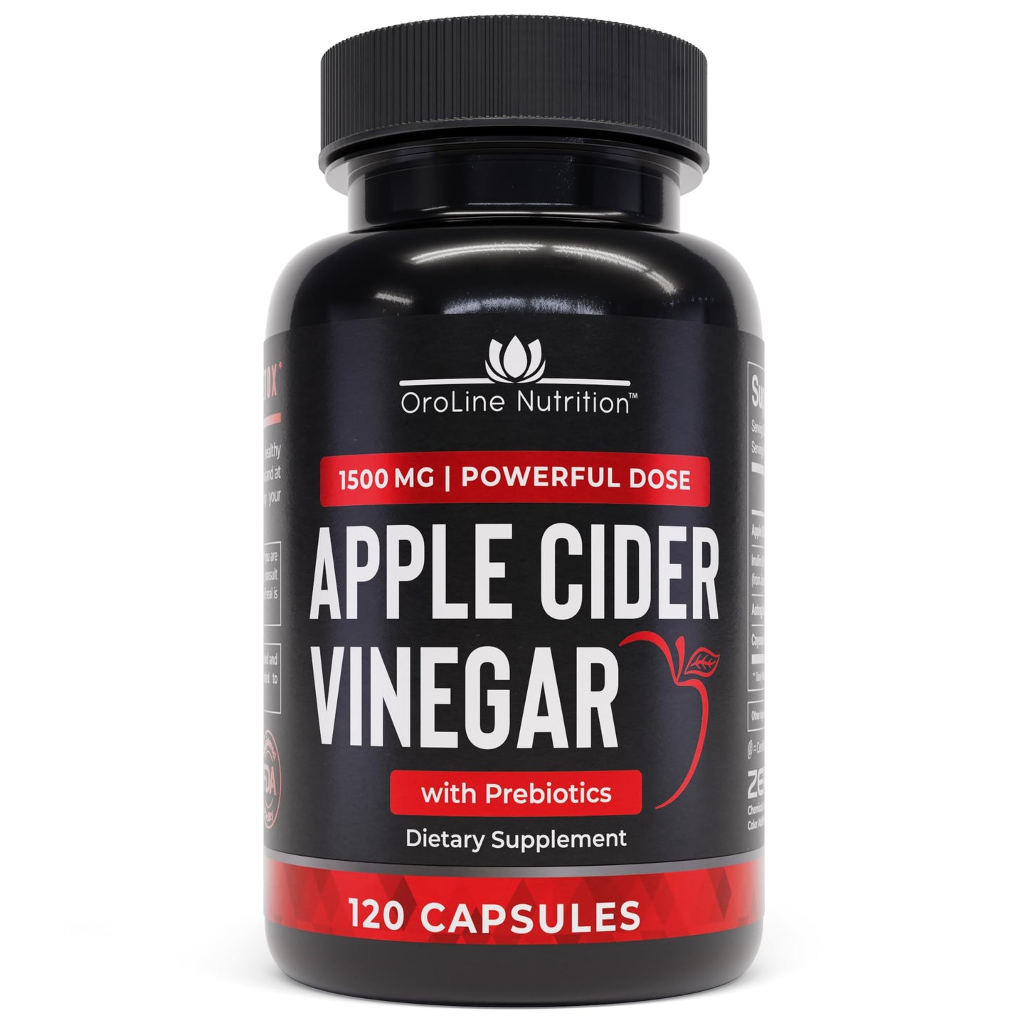 OroLine Nutrition Apple Cider Vinegar Capsule 120 Count
