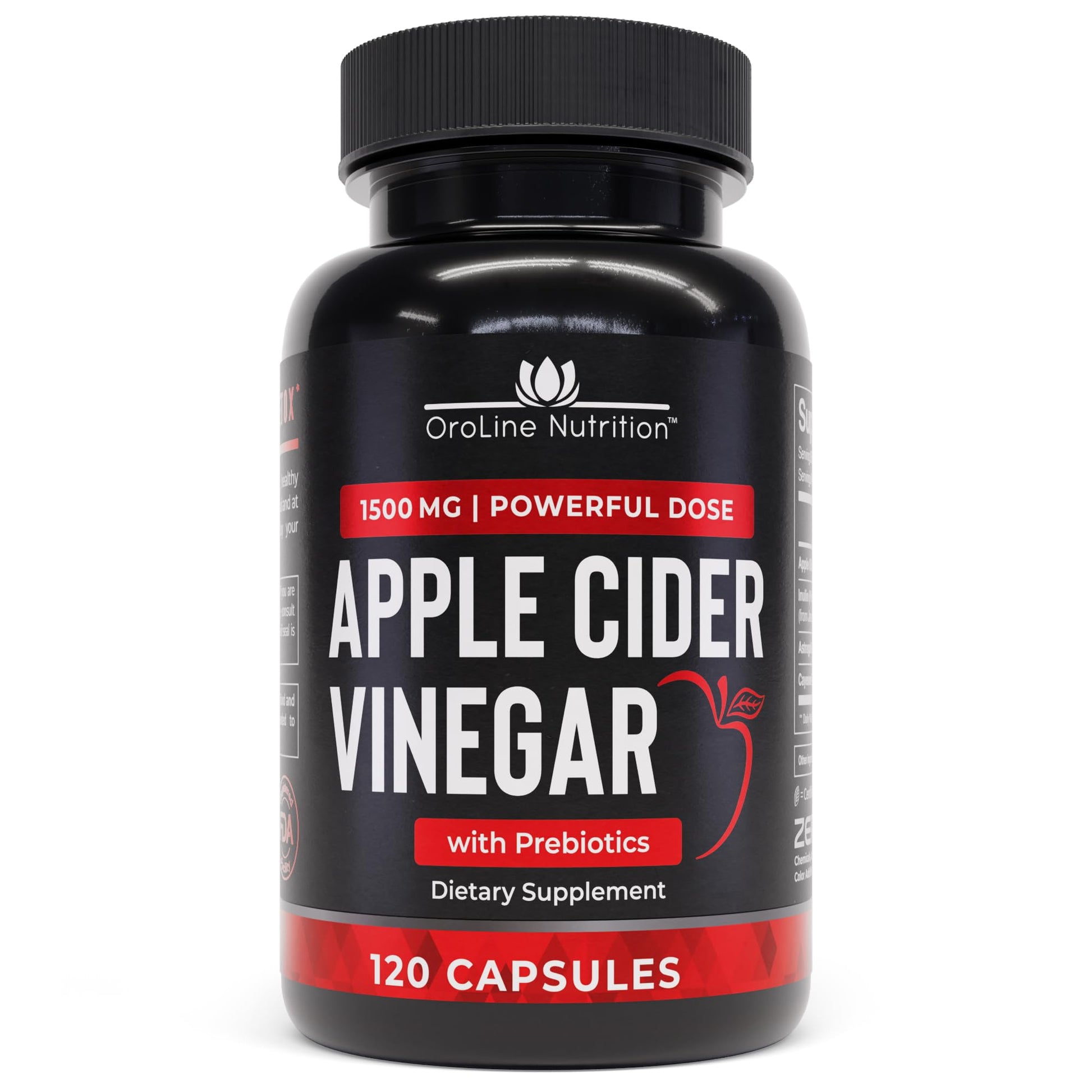 OroLine Nutrition Apple Cider Vinegar Capsule 120 Count