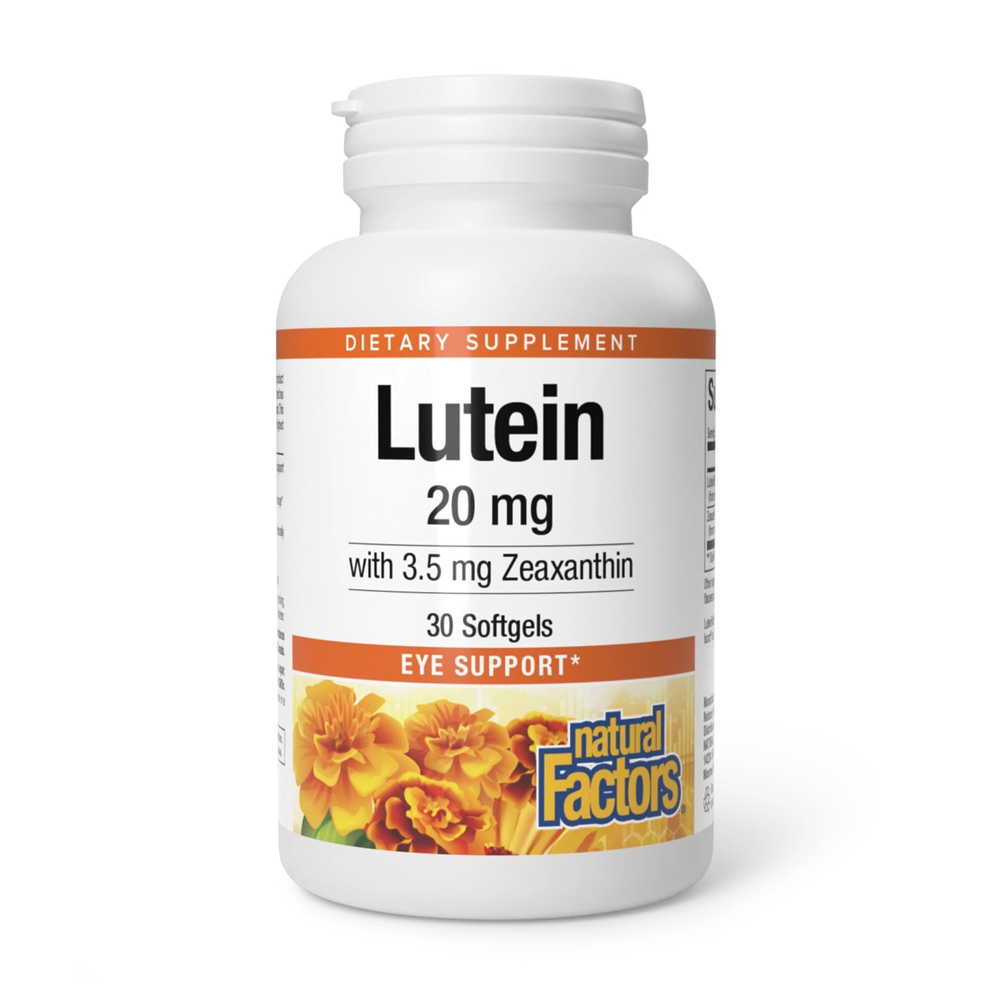 Natural Factors Lutein 20mg Softgels, 30 Count
