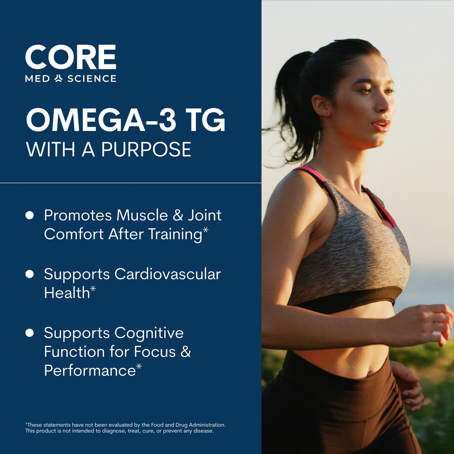 Core Med Science Omega-3 Fish Oil Softgels, 60 Count