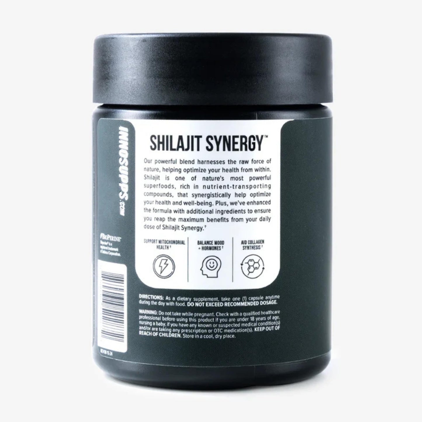 InnoSupps Shilajit Synergy, Ashwagandha, Ginseng & Rhodiola, 60 Capsules