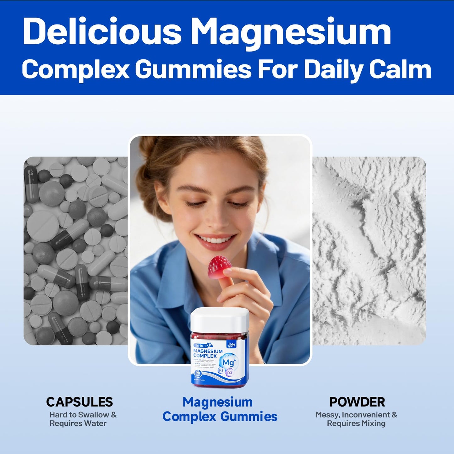 JME Sleep & Restore Magnesium Complex Gummies, 90 Gummies