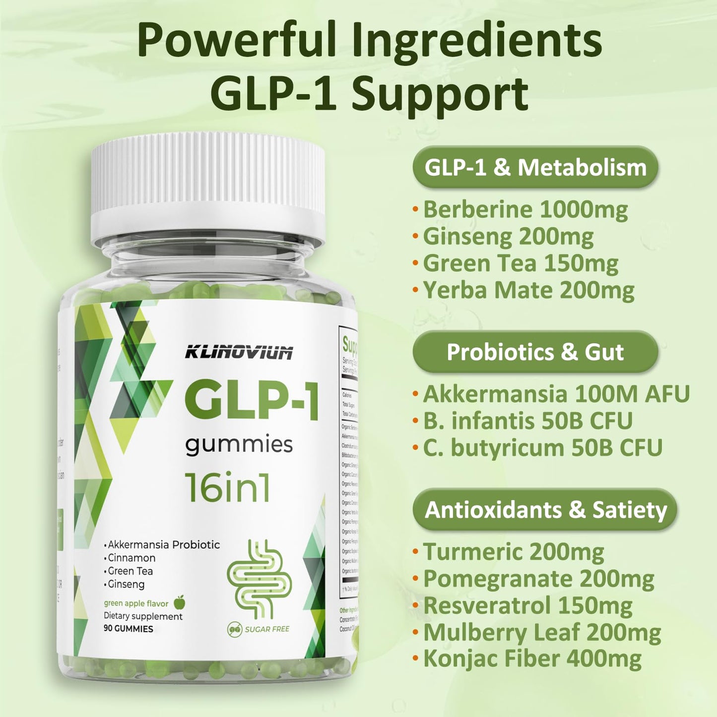 Klinovium GLP1 Supplement Gummy 90 Gummies