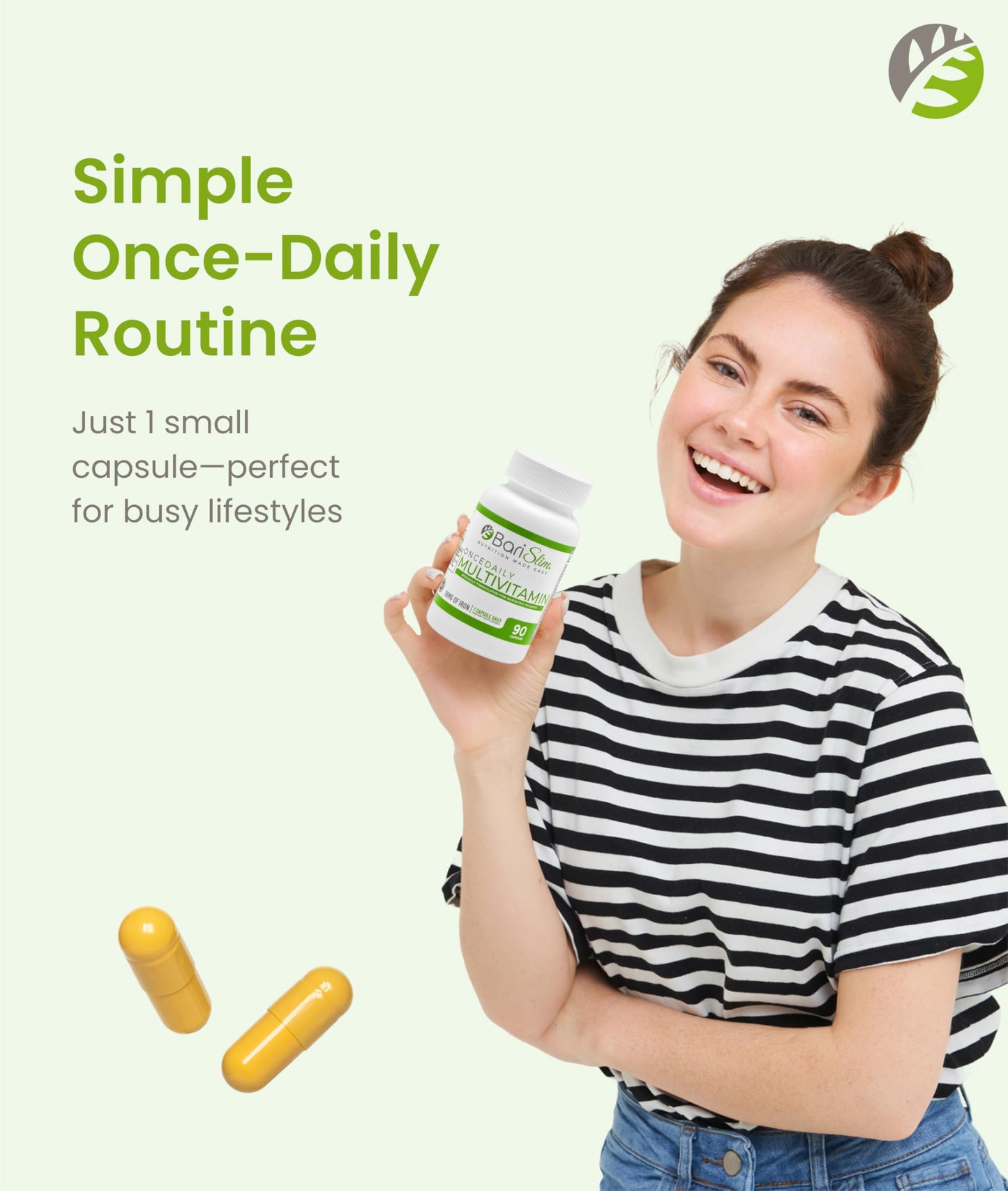 BariSlim Once Daily Bariatric Multivitamin Capsule 90 Count