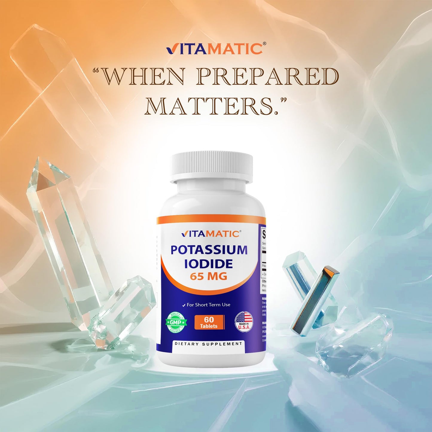 Vitamatic Potassium Iodide 65 mg per Serving Tablet, 180 Count