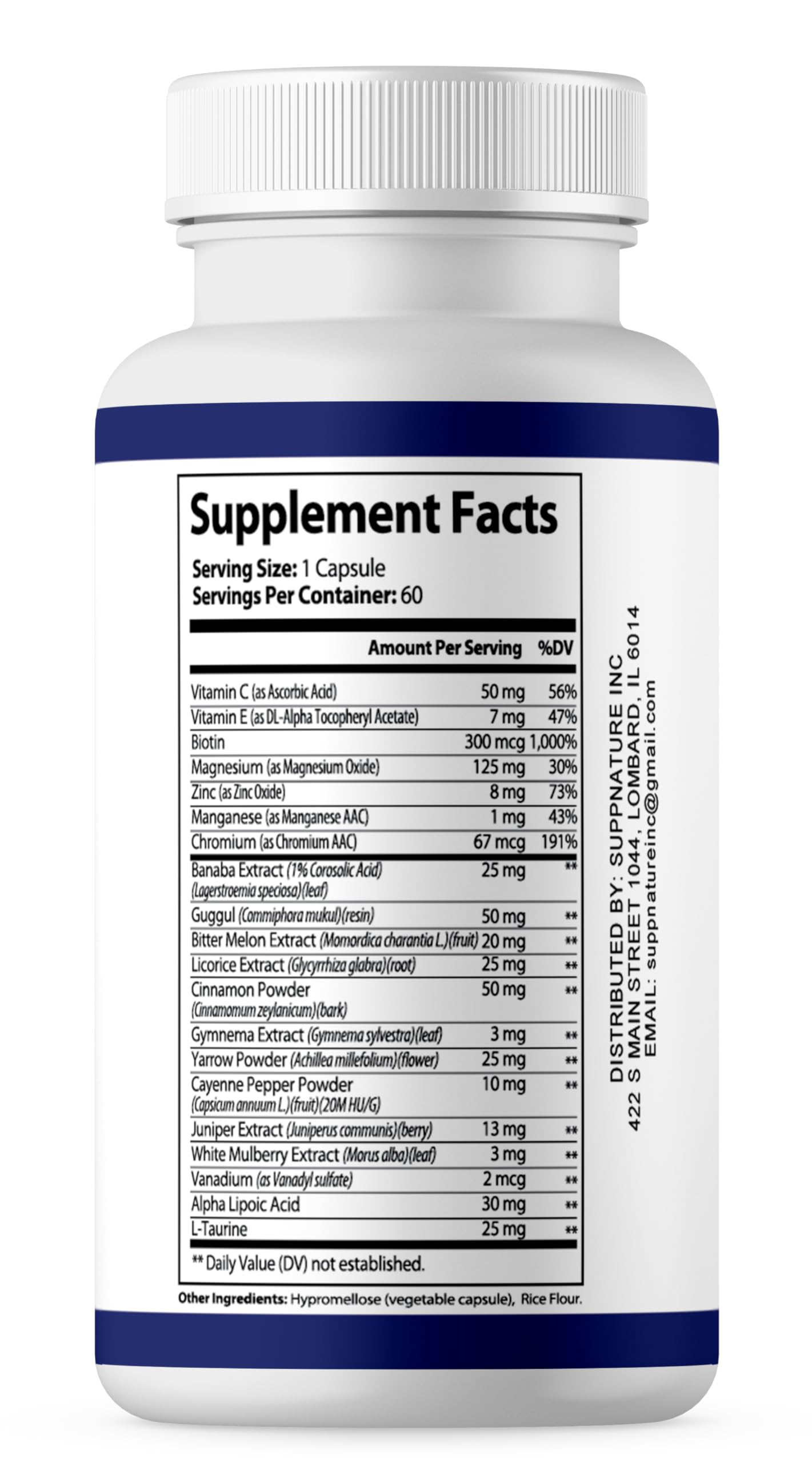 SuppNature Block Sugar Pro Capsules, 60 Capsules