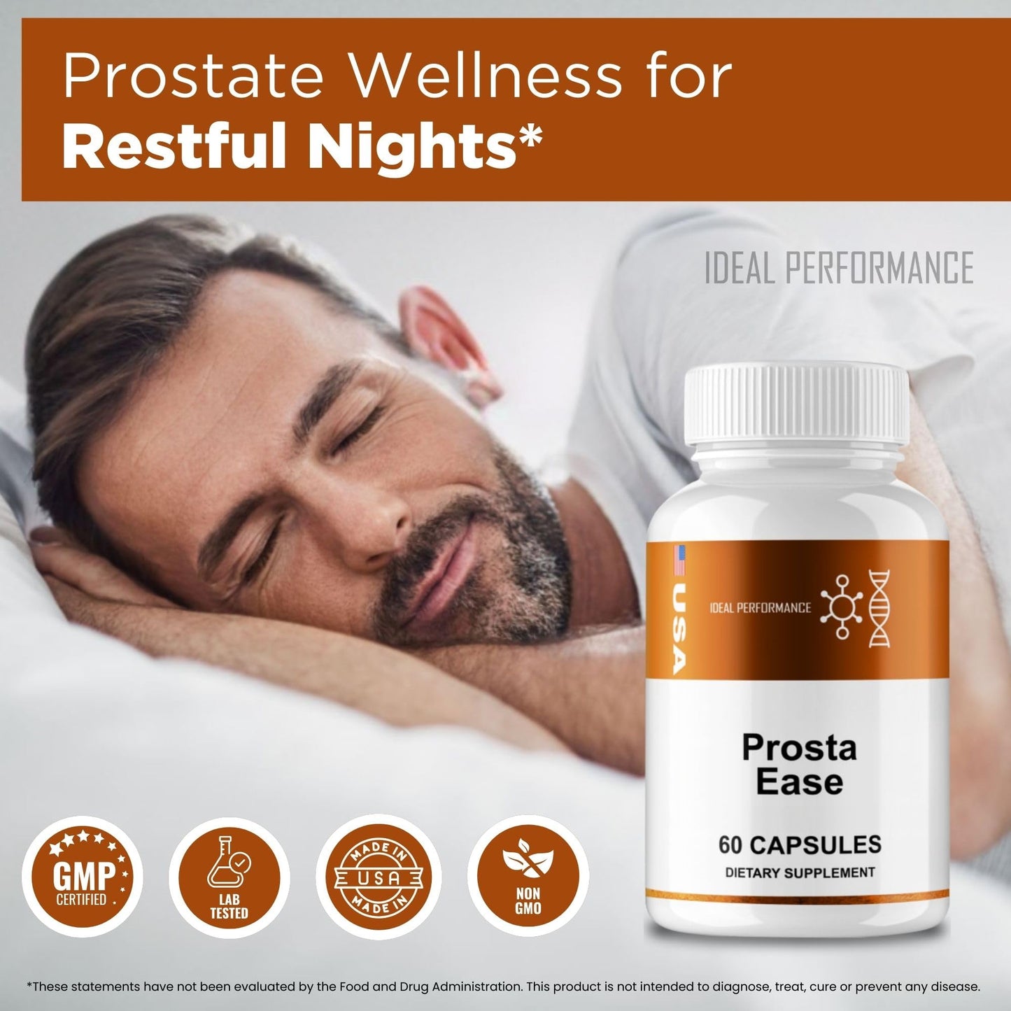 IDEAL PERFORMANCE ProstaEase Capsules, 60 Count