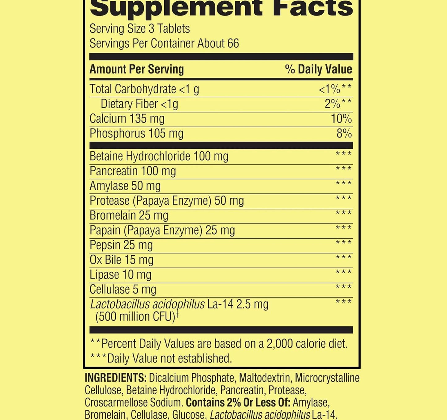 Kebiyu Probiotic Multi-Enzyme Digestive Health Tablets, 200 Tablets
