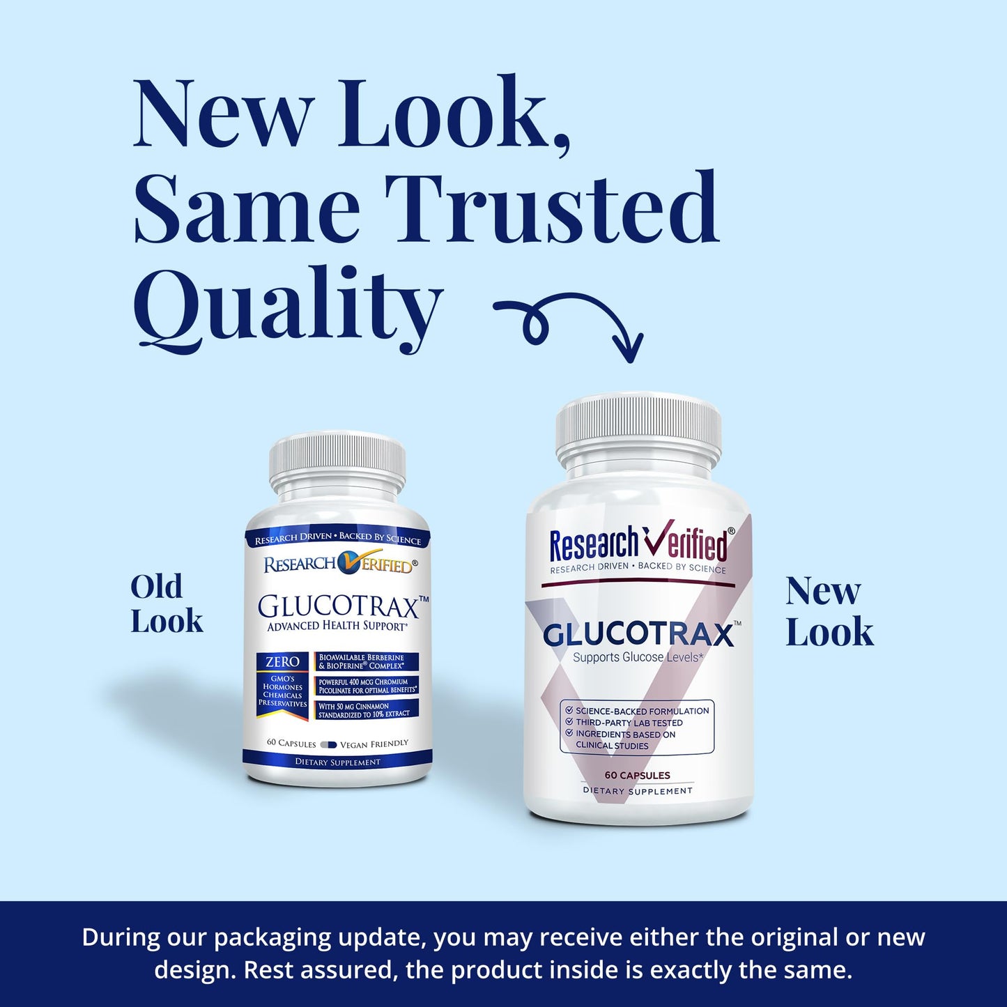 Research Verified Glucotrax - Berberine, Chromium Picolinate, Cinnamon, Gymnema 180 Capsules