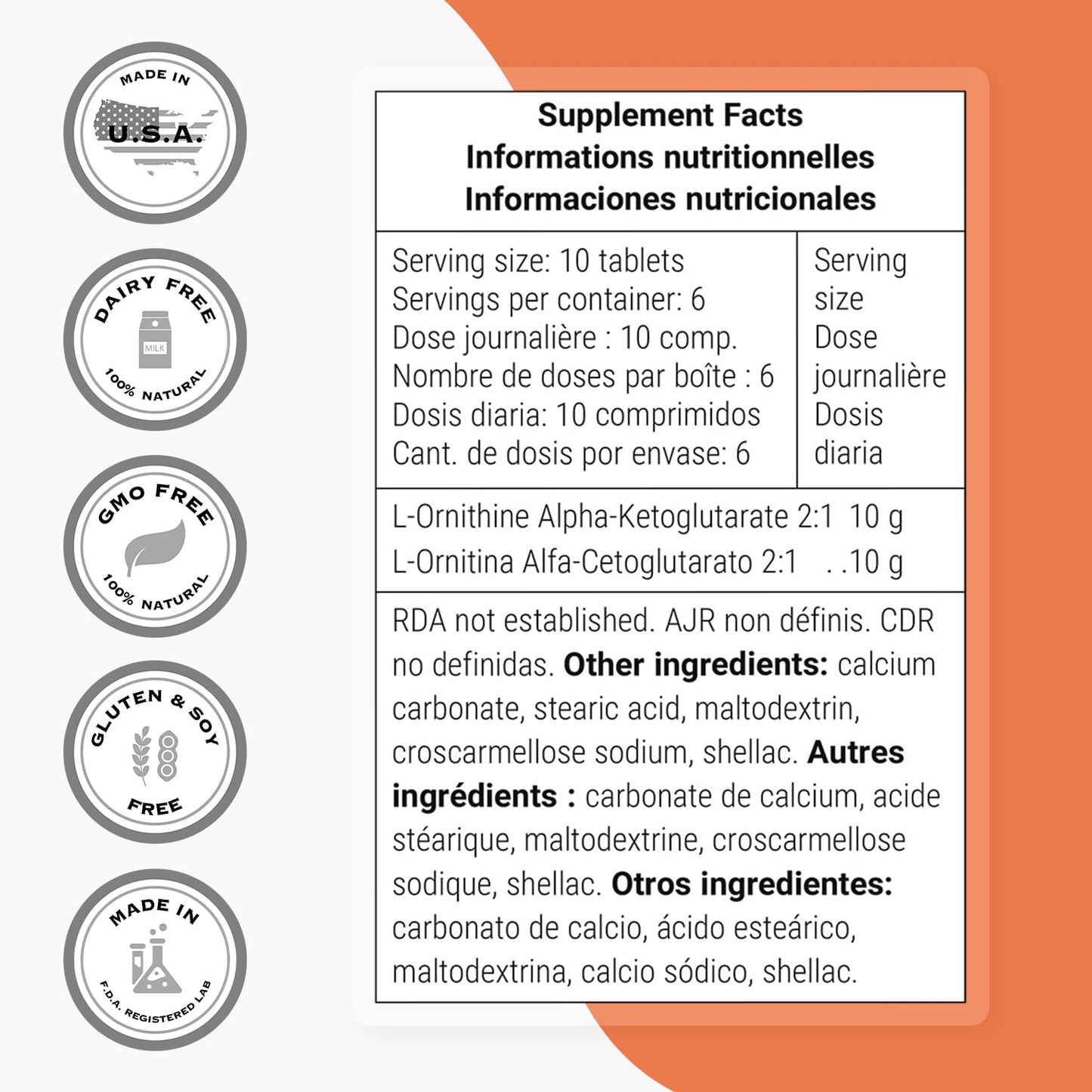 Supersmart Ornithine Alpha Ketoglutarate OKG Tablet 60 Tablets