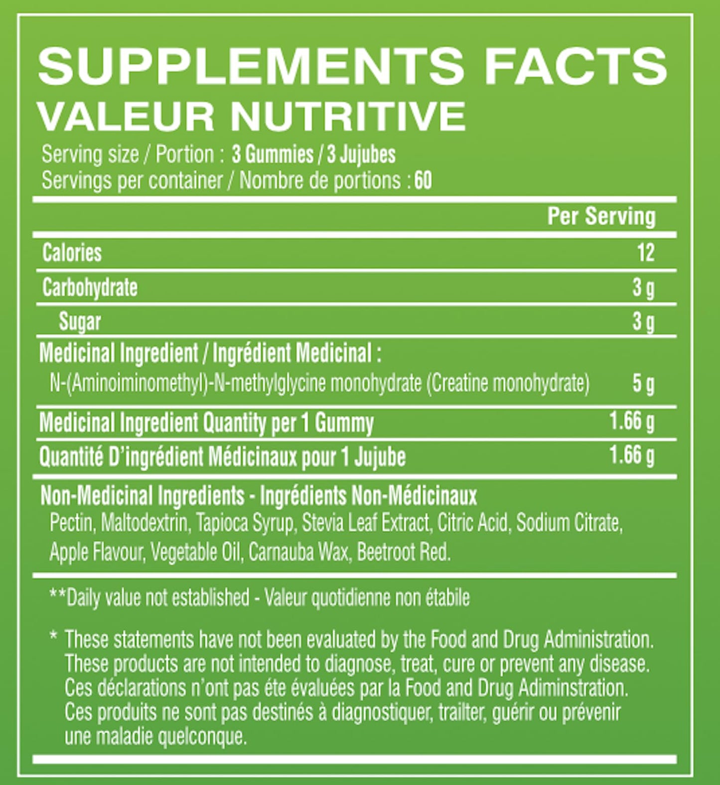 Limitless Pharma Pure Creatine Gummy Candy, 180 Gummies