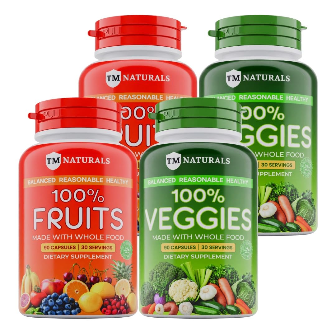 TM NATURALS Fruit and Veggies Vitamins Capsules 360 Count