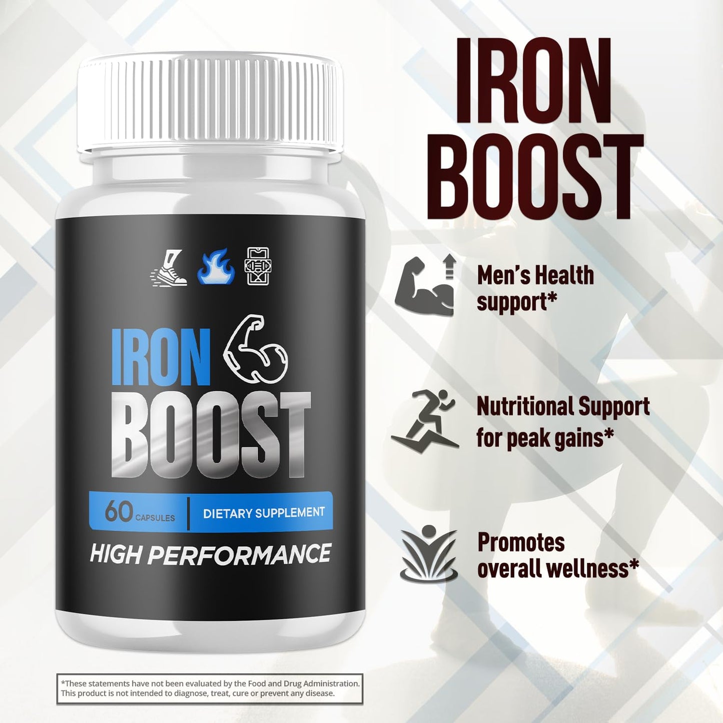 Flex University Iron Boost Capsules, 120 Capsules