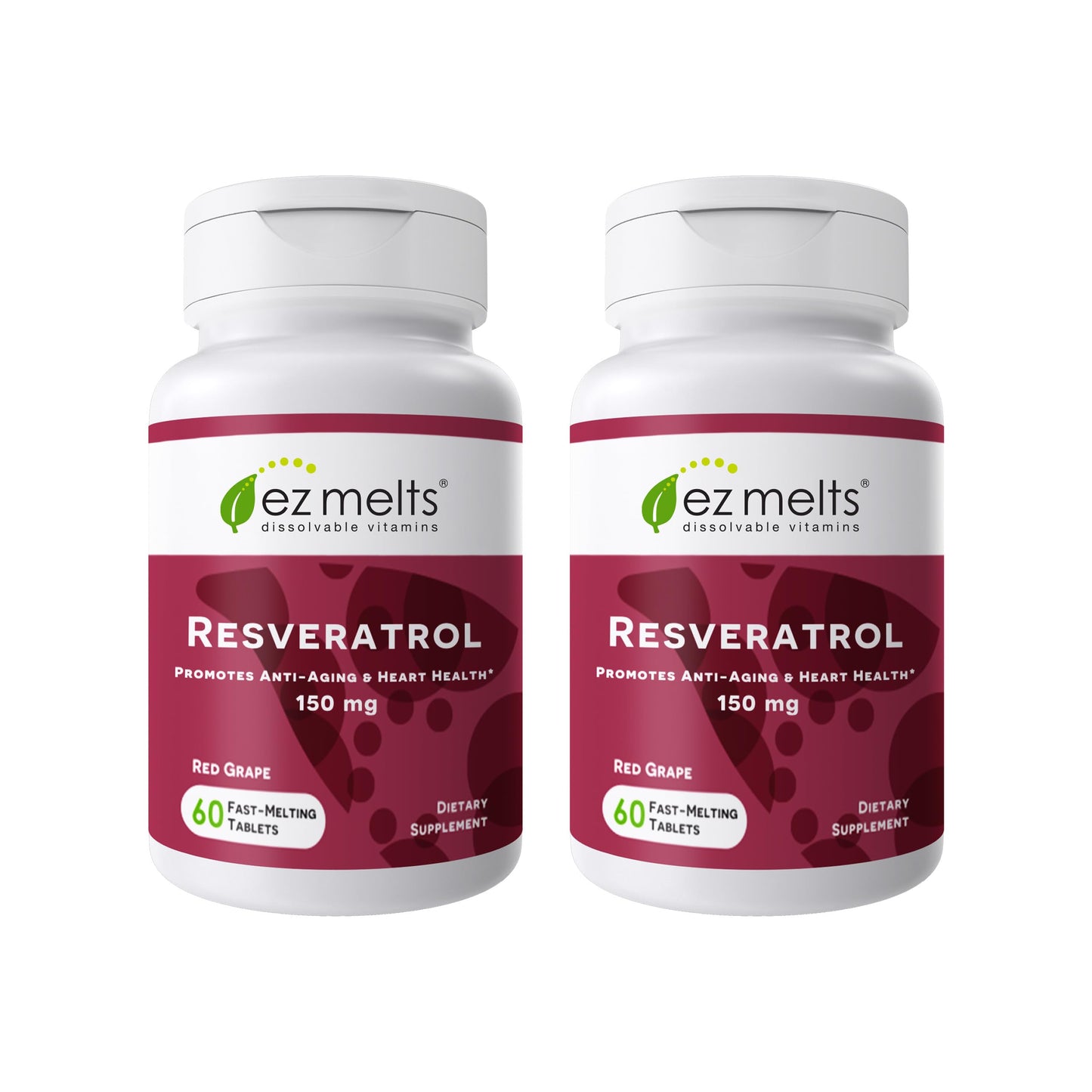 EZ Melts Dissolvable Resveratrol Supplement 240 Tablets