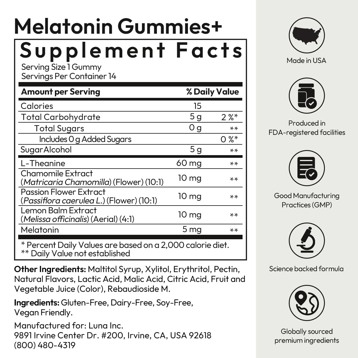 BIGVITA Melatonin Gummies+ Gummies, 14 Count