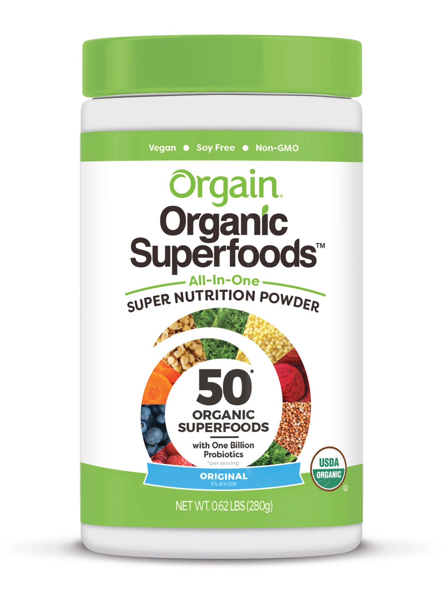 Orgain Organic Plant-Based Protein Powder + Superfoods Greens Powder Bundle, 1 Bundle