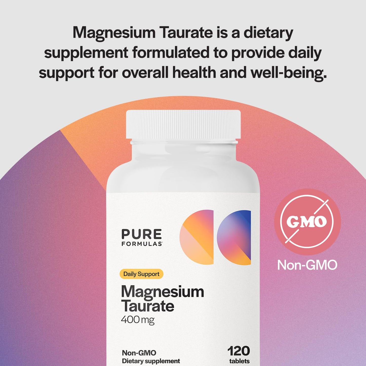 PureFormulas Magnesium Taurate 400mg Tablets, 240 Count