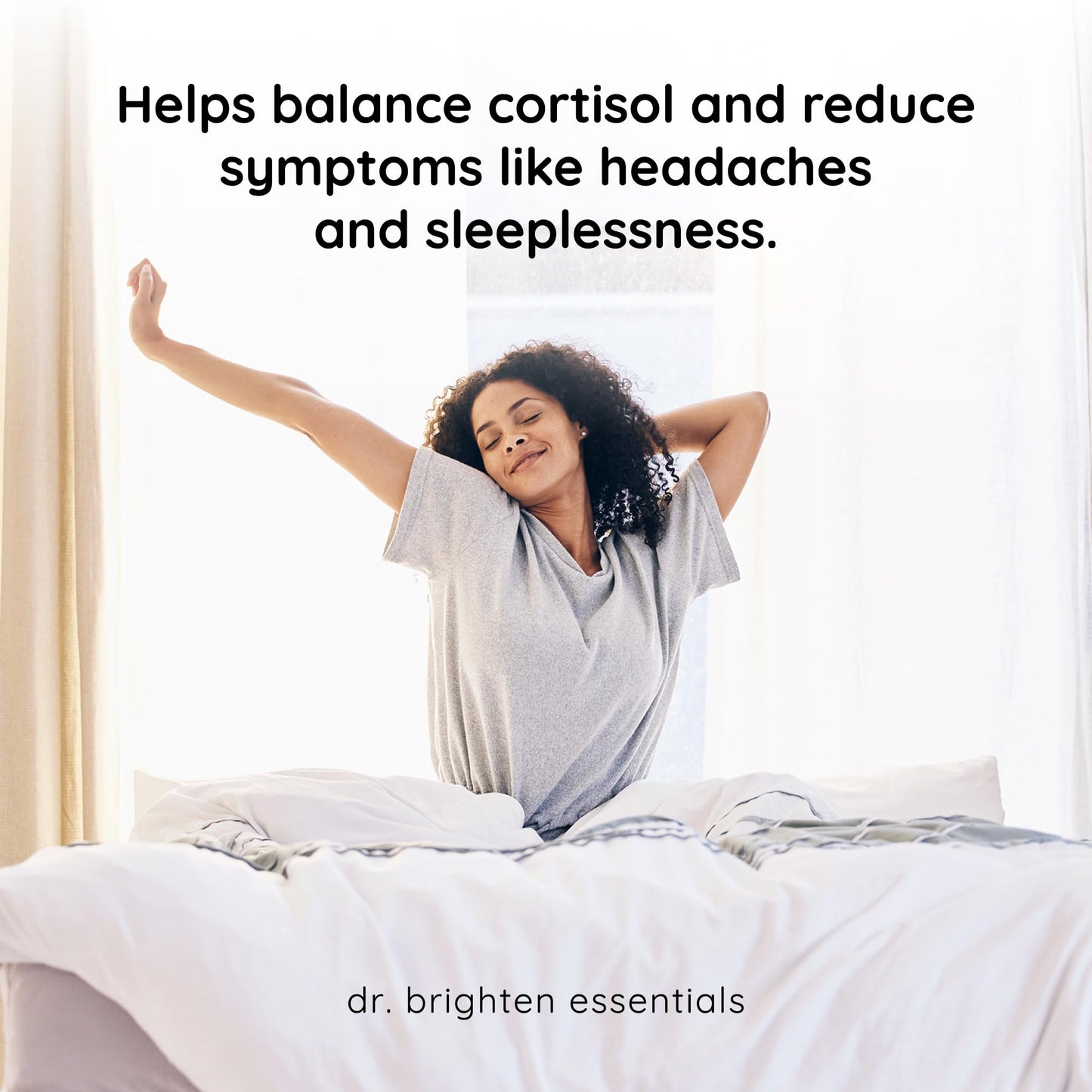 Dr. Brighten Adrenal Support Dietary Supplement with Ashwagandha to Support Healthy Energy Levels and Stress Response Capsule, 60 Count