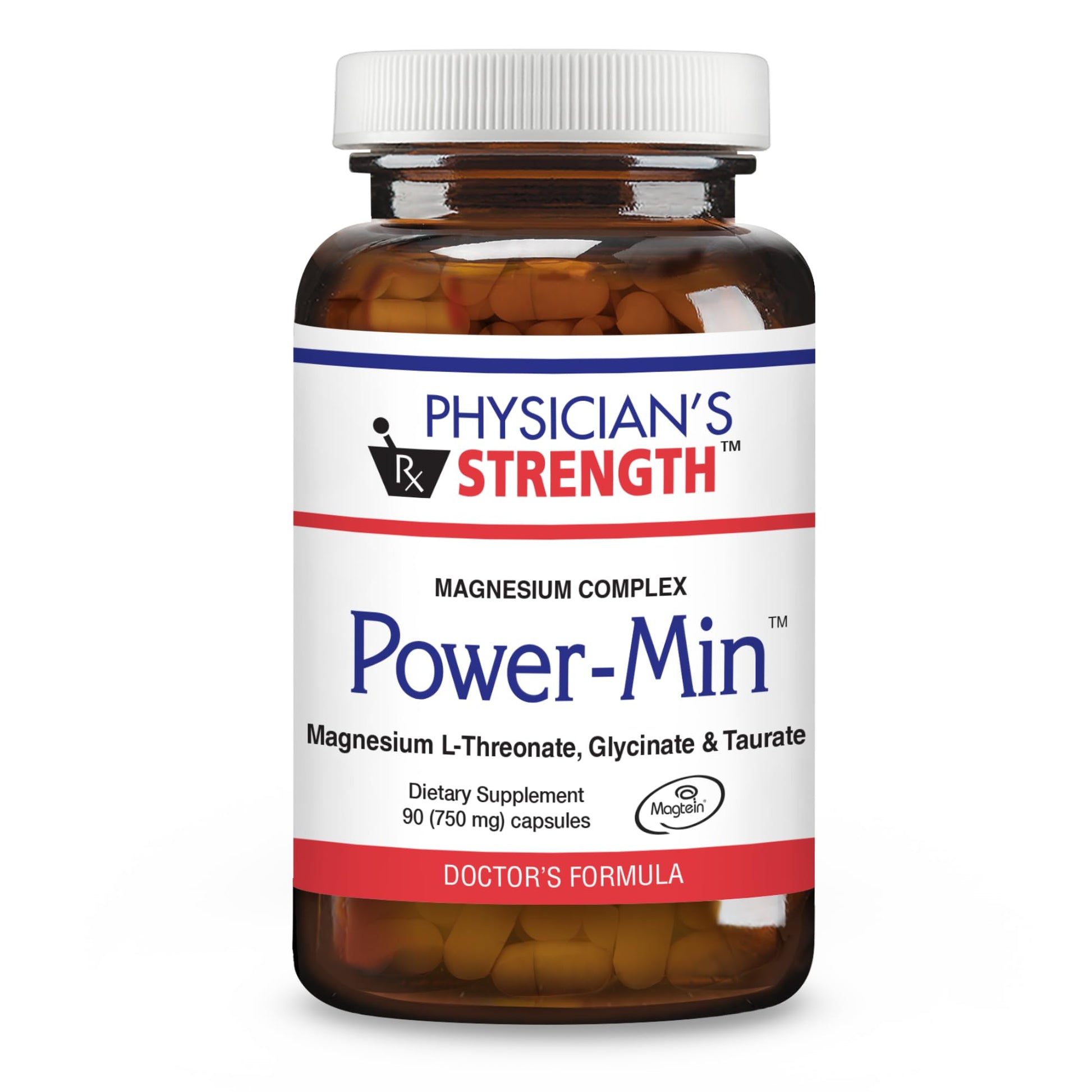 Physician's Strength Power-Min Magnesium Capsule, 90 Count