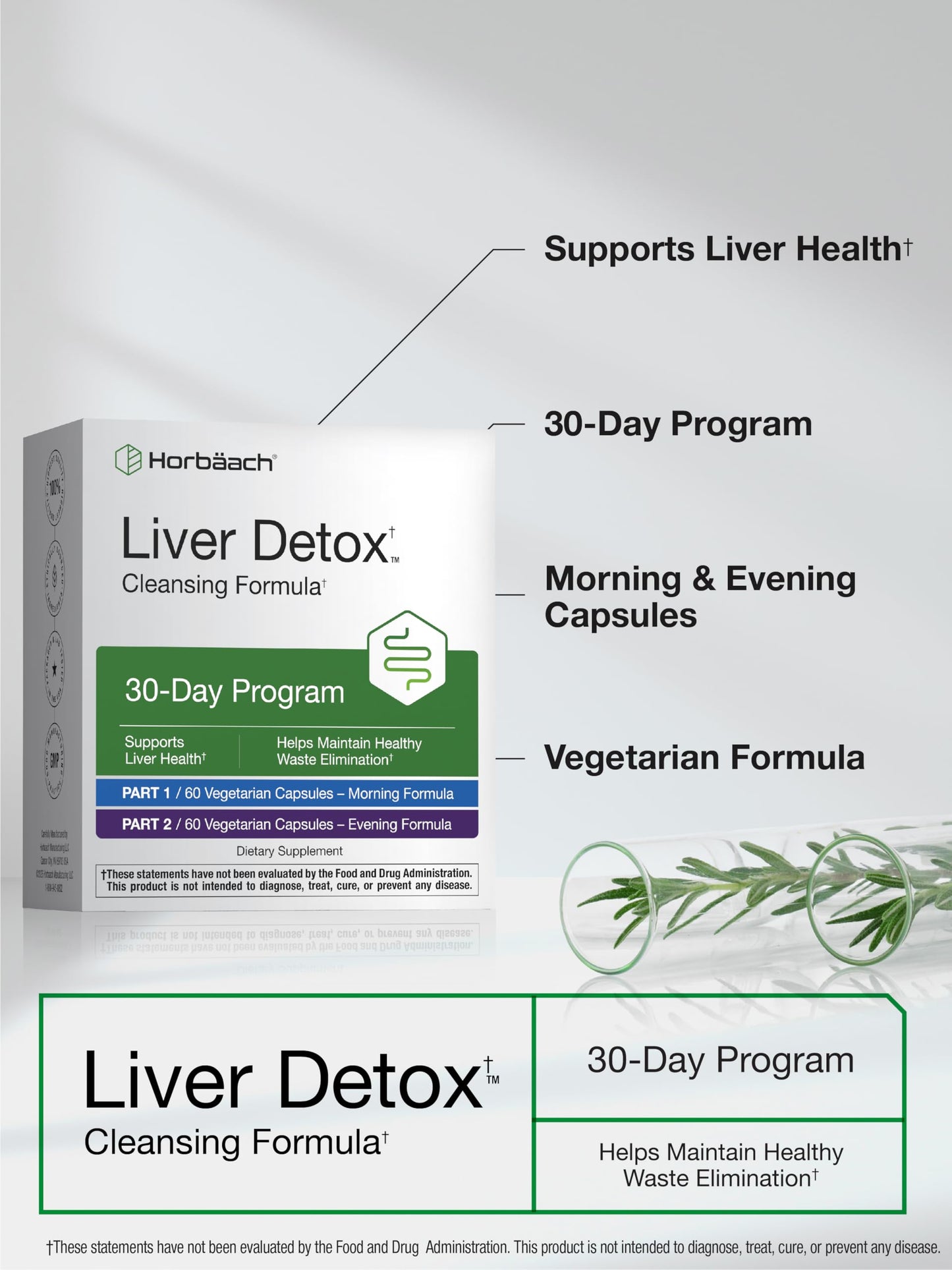 Horbäach Liver Detox Capsules 120 Count