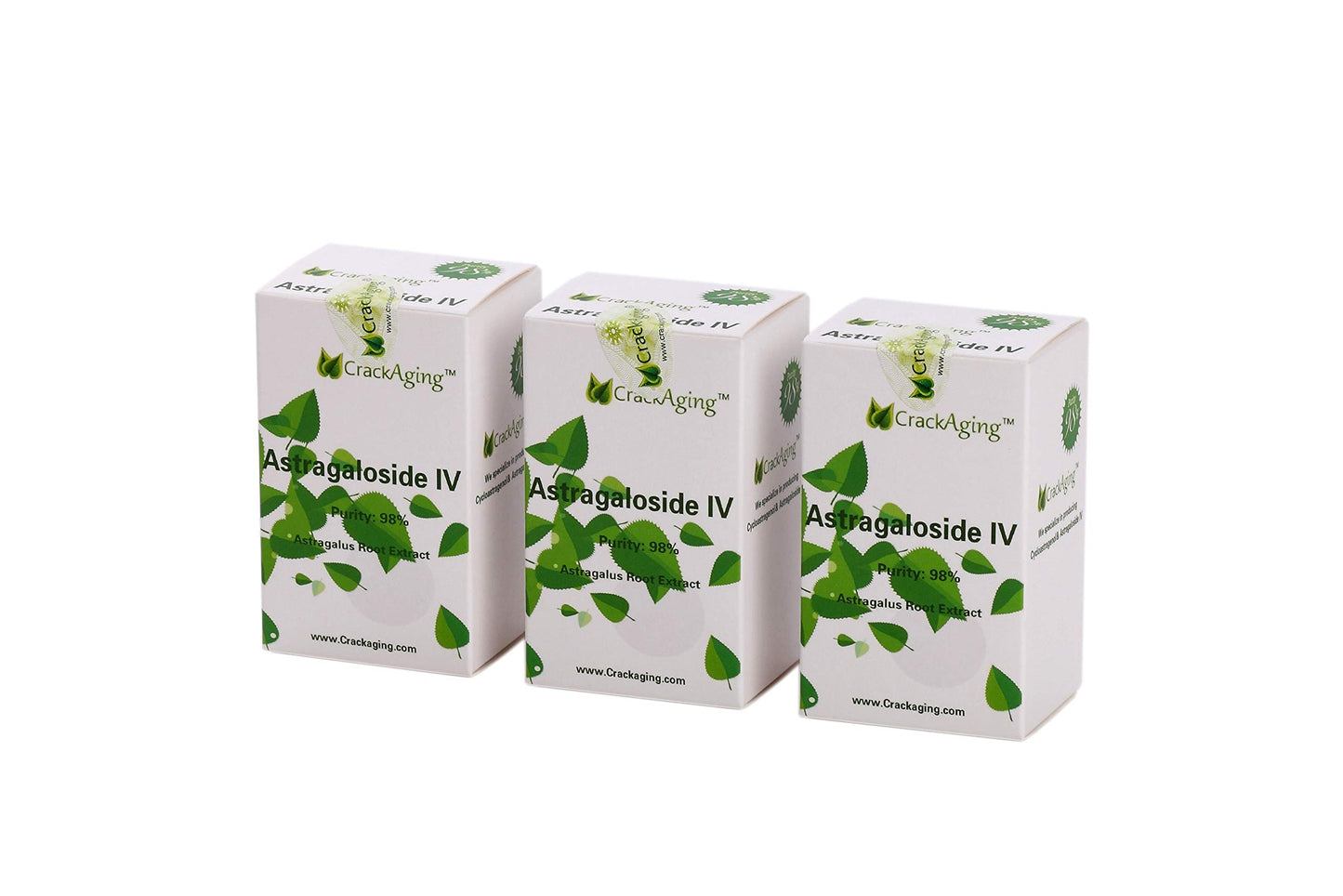 Crackaging Super-Absorption Astragaloside IV 98% 50mg/Cap, Immune Support, 180 Vegetarian Capsules