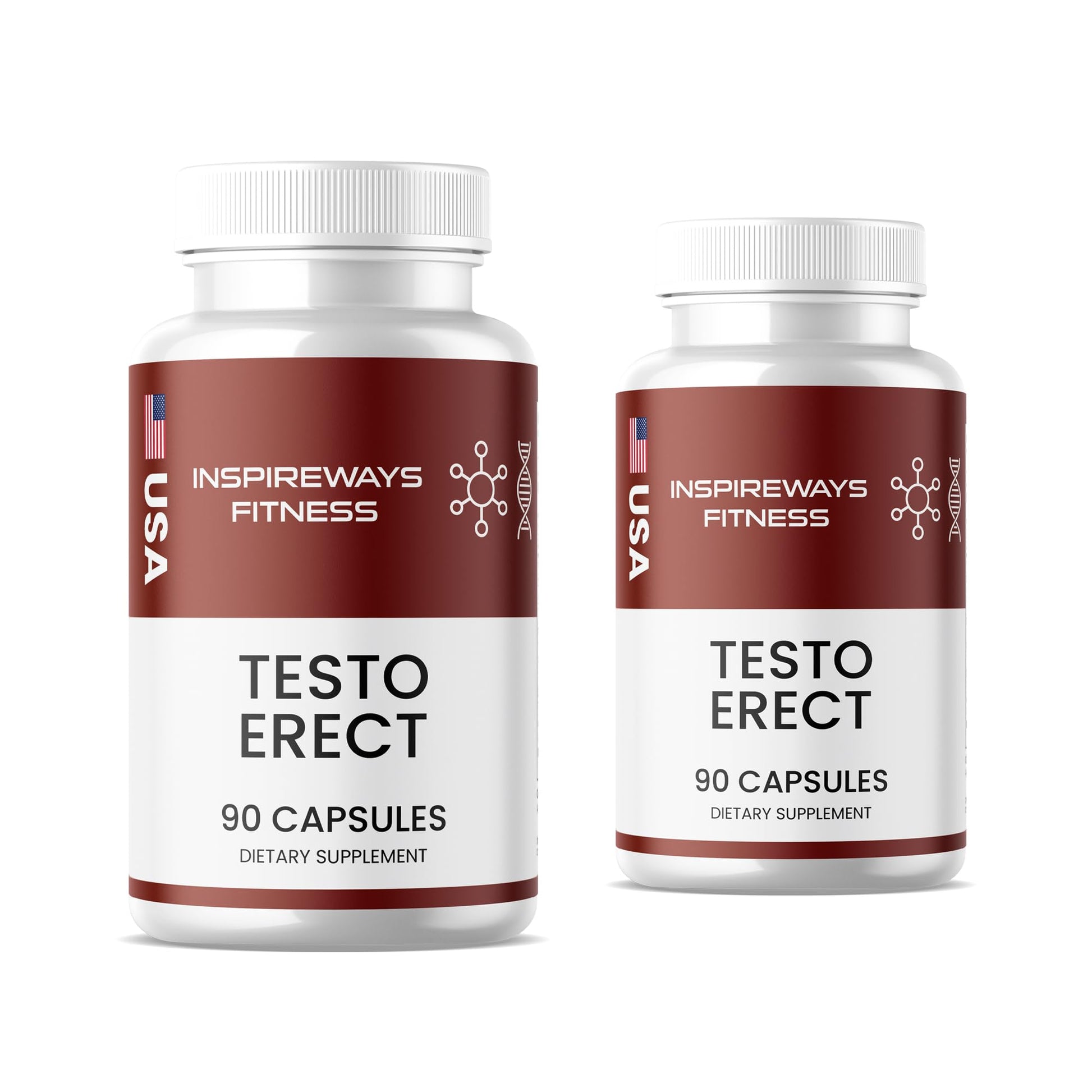 Fitness InspireWays TestoErect Capsules 180 Count