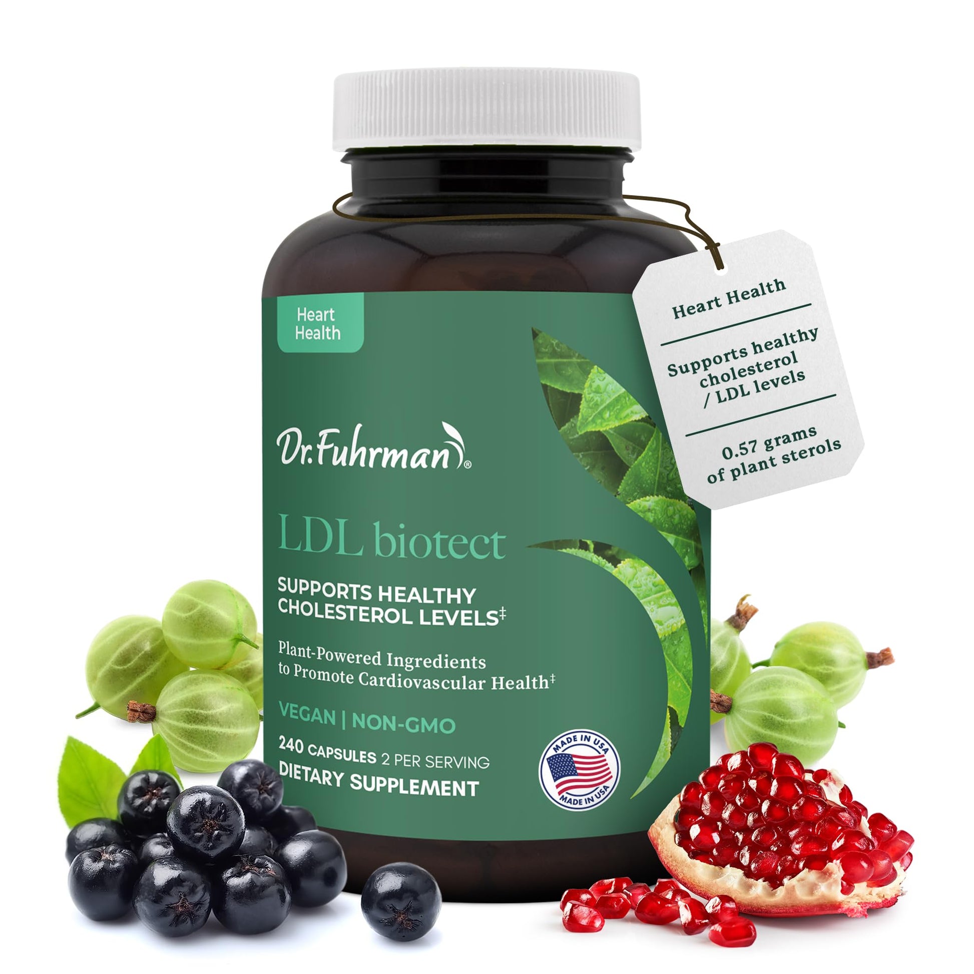 Dr. Fuhrman LDL Biotect Cholesterol Lowering Supplements Capsules 240