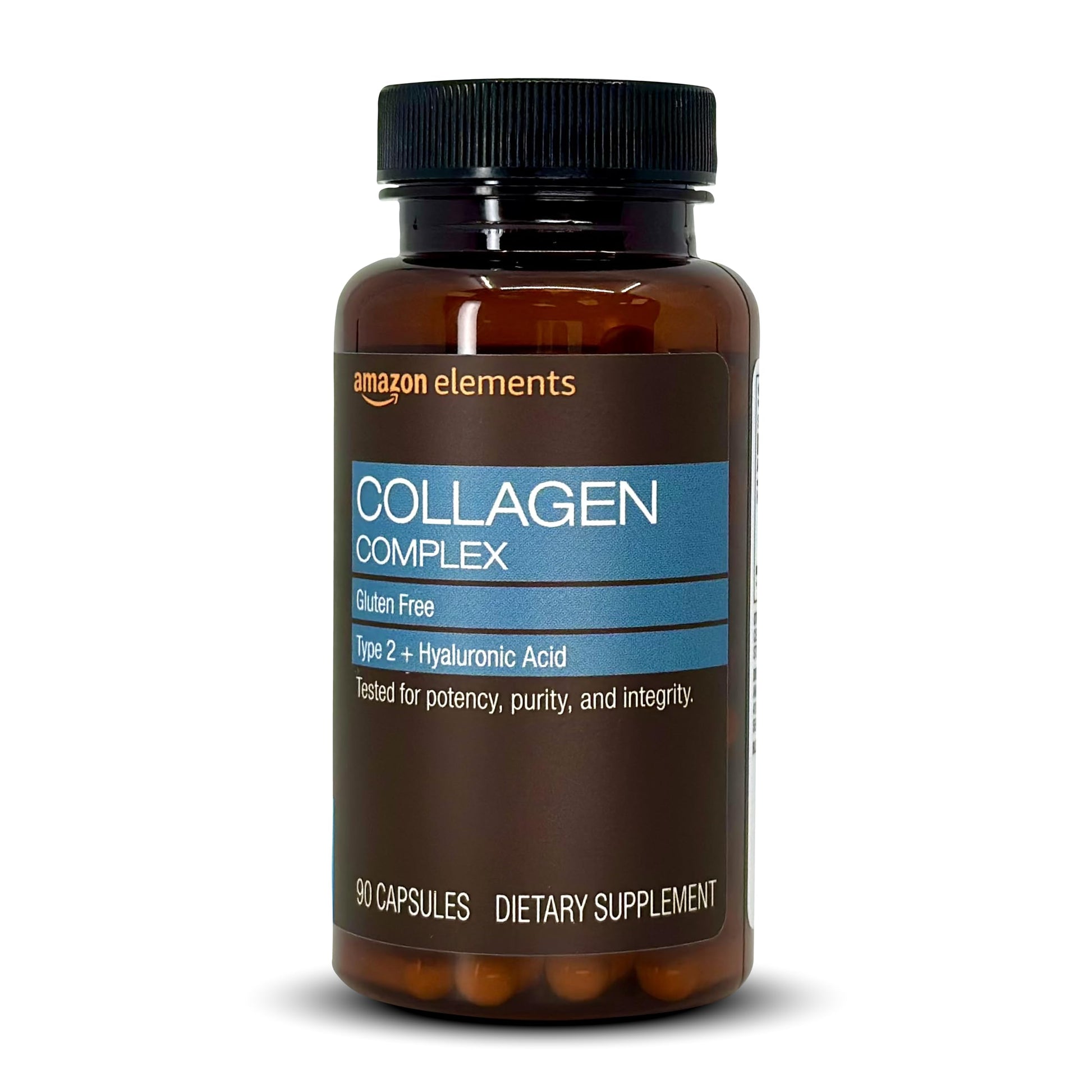 Amazon Elements Collagen Complex Type II with Hyaluronic Acid Capsule, 90