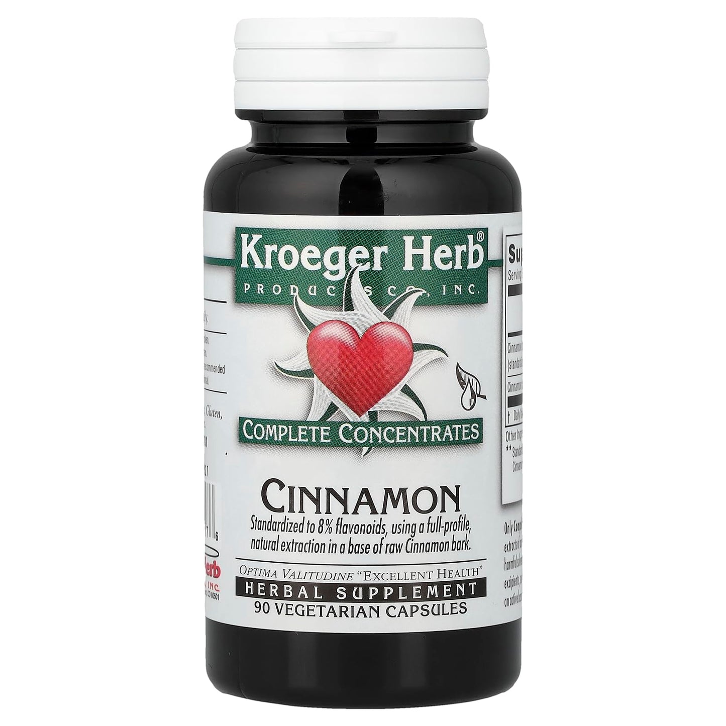 Kroeger Herb Products Complete Concentrates Cinnamon 90 Capsules