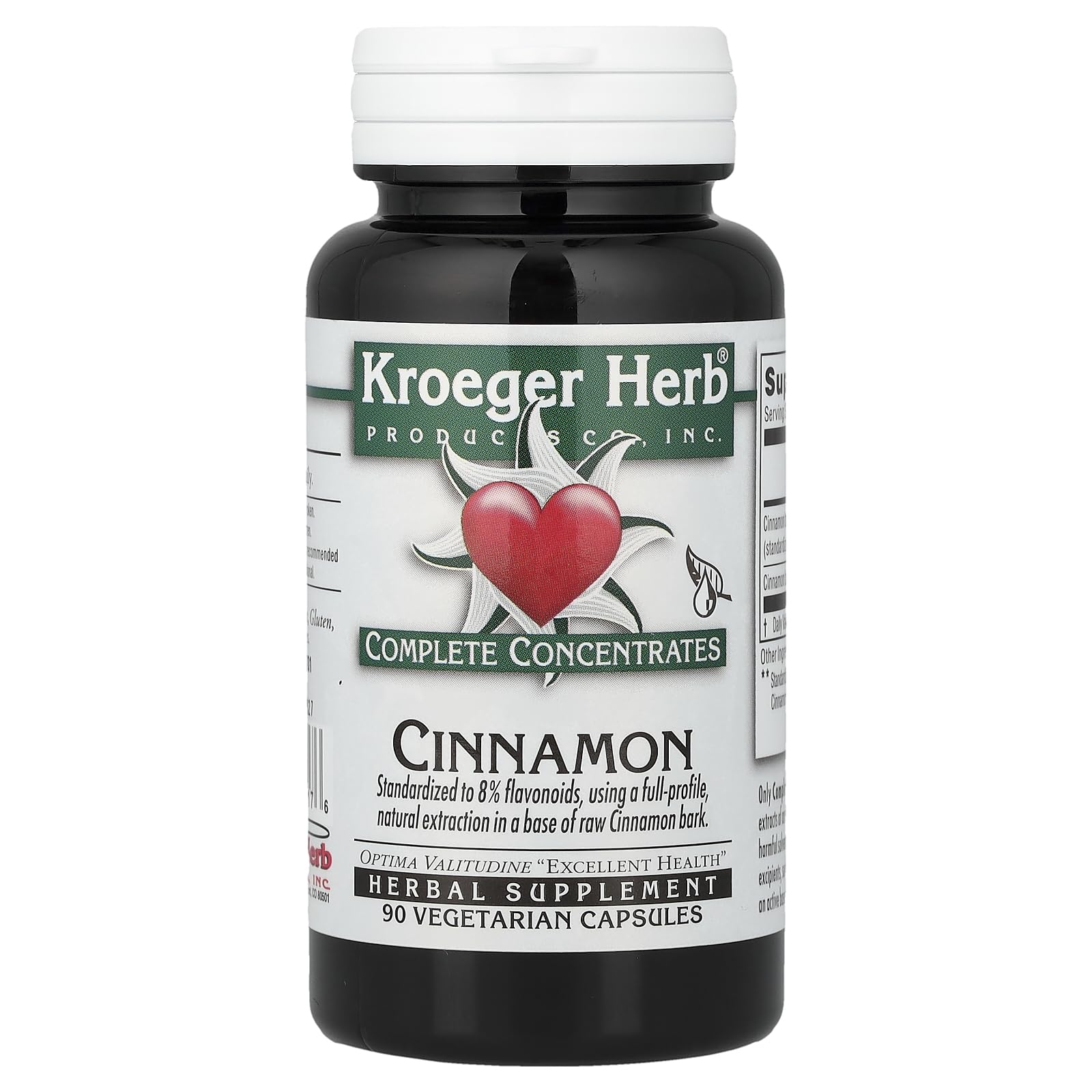 Kroeger Herb Products Complete Concentrates Cinnamon 90 Capsules