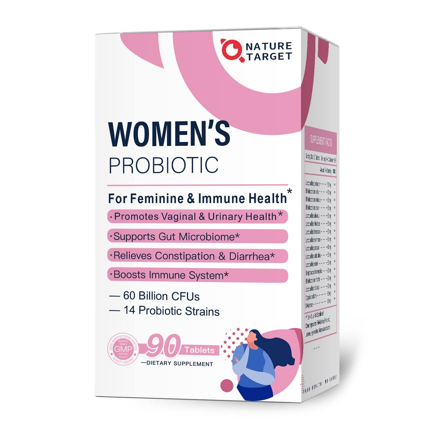 NATURE TARGET Probiotics for Women and Men Tablets 90