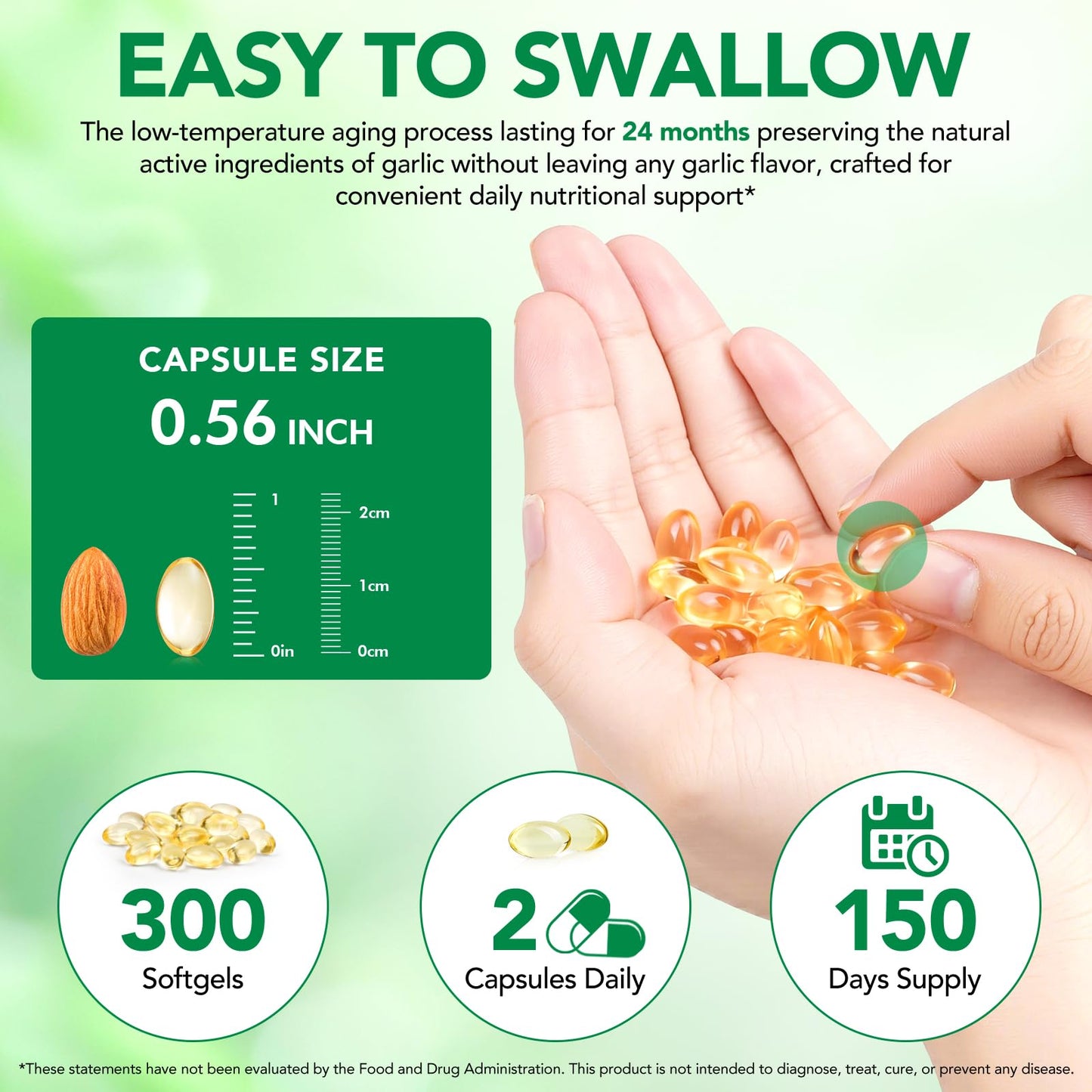 vopxccvy Aged Garlic Extract Softgels 300