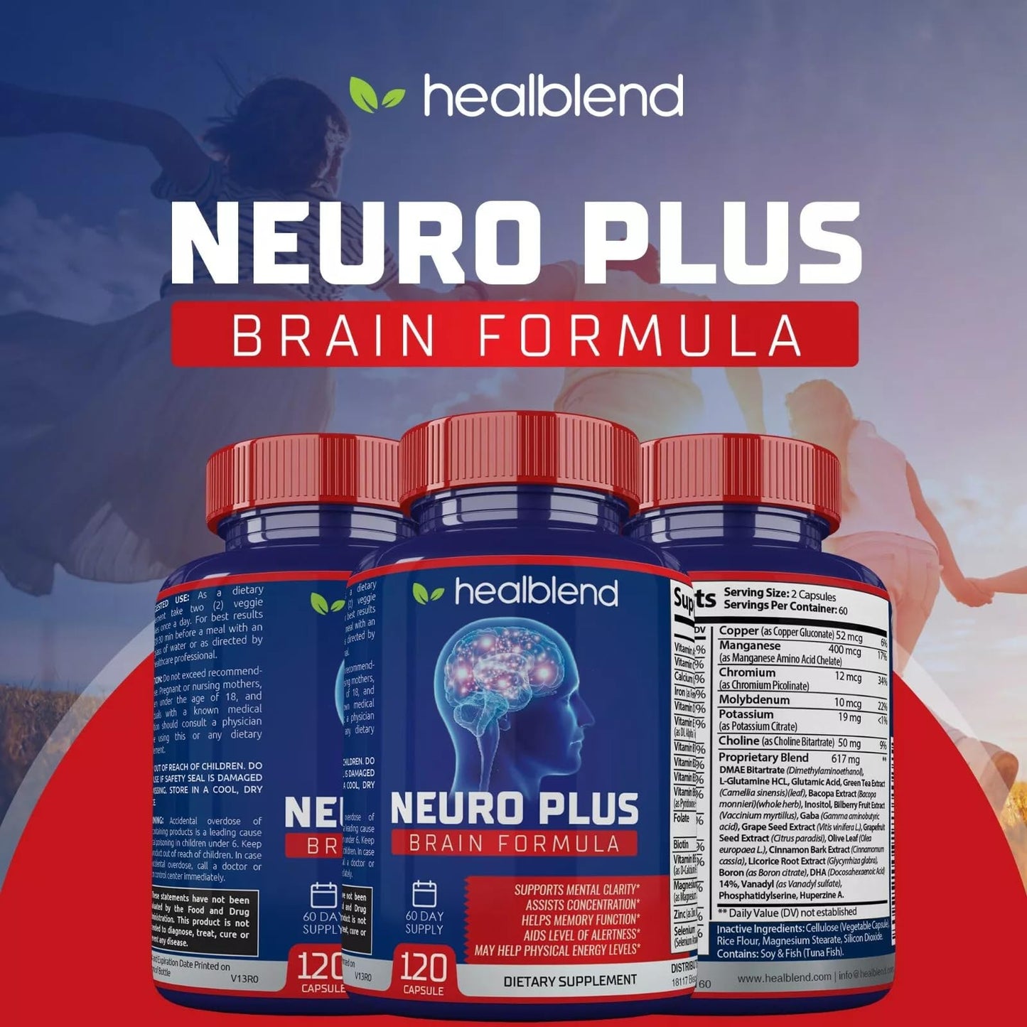 healblend Neuro Plus Brain & Focus Formula Capsules 360