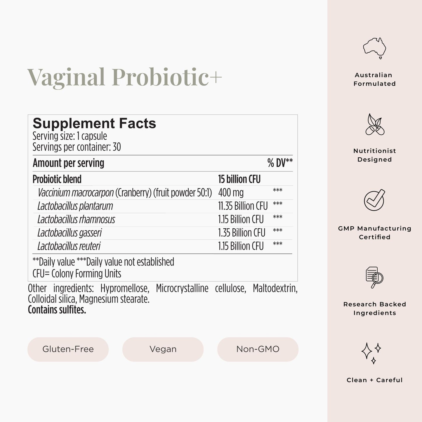 JSHealth Vaginal Probiotic Capsule for Women, 30 Capsules