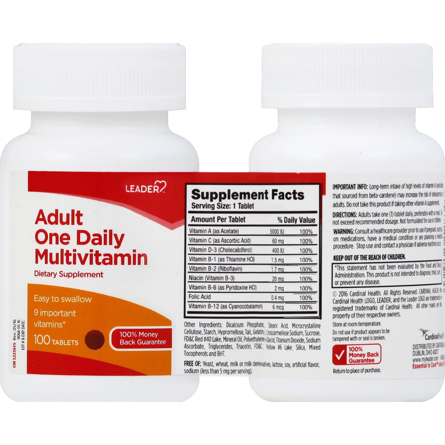 Leader One Daily Multivitamin Tablets 100