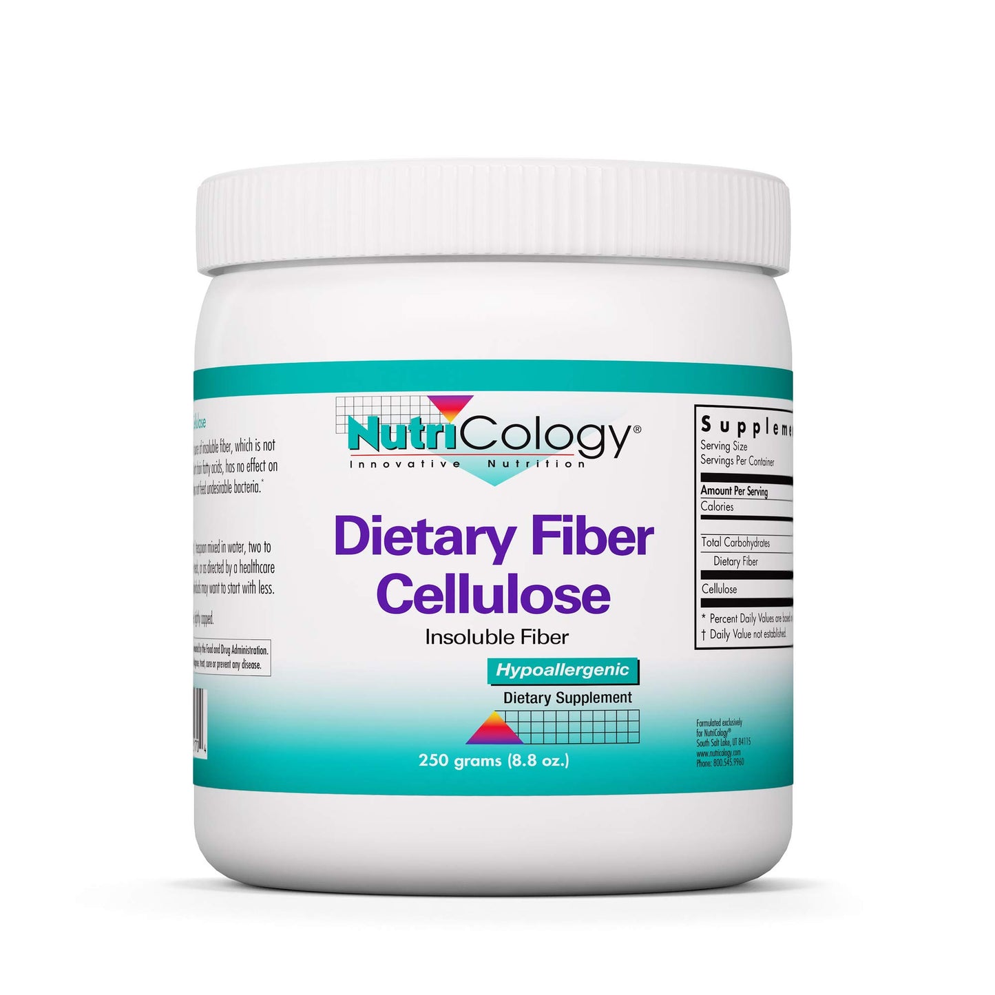 Allergy Research Group Dietary Fiber Cellulose Powder 8.8 oz
