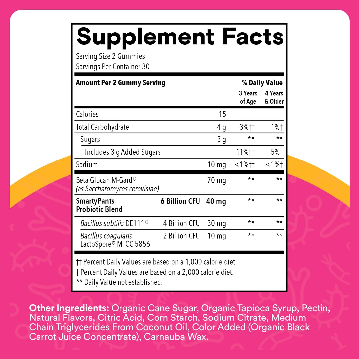 SmartyPants Kids Probiotic & Prebiotic Gummies for Digestive Health, 1 Count
