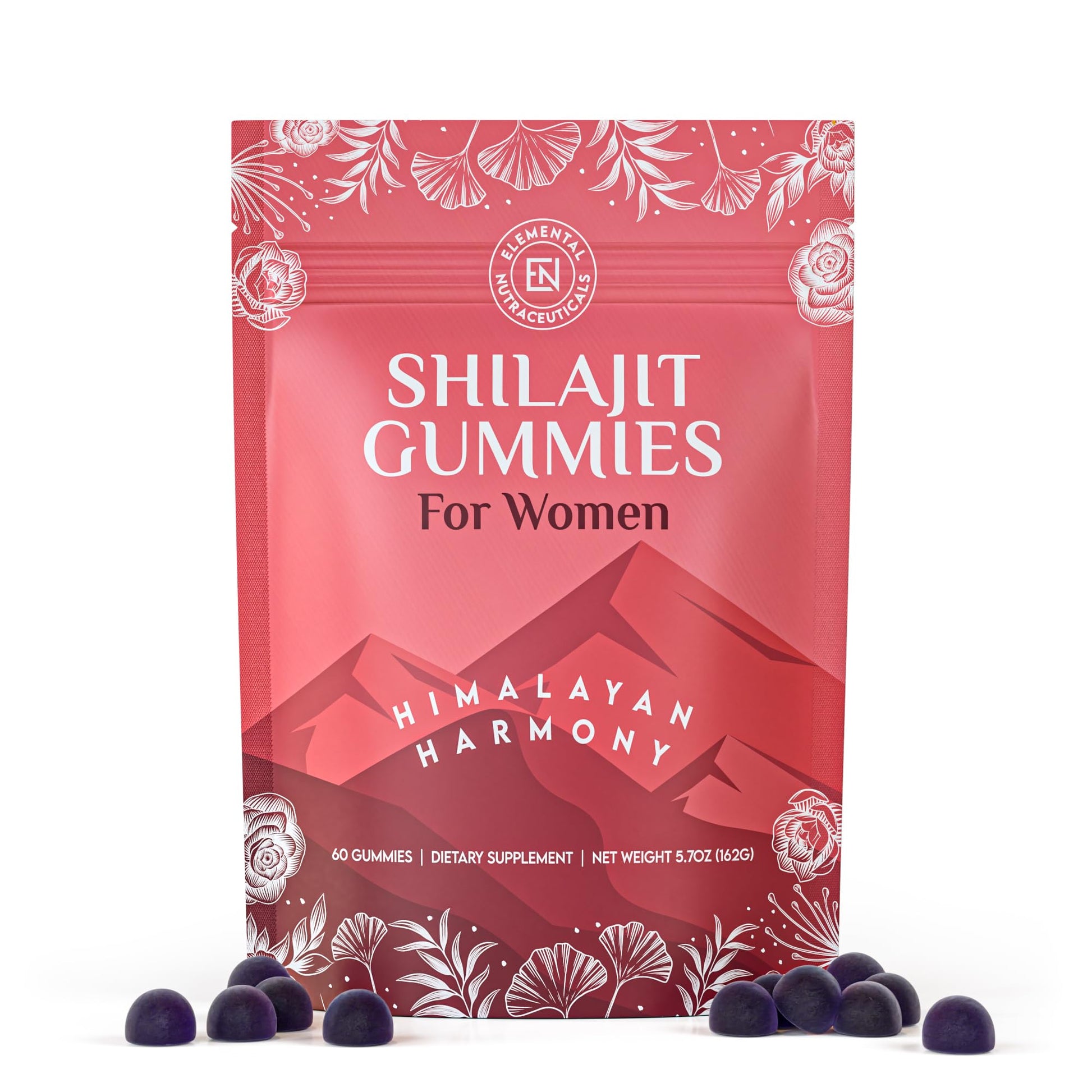 Elemental Nutraceuticals Shilajit Gummies Gummy, 60 Count