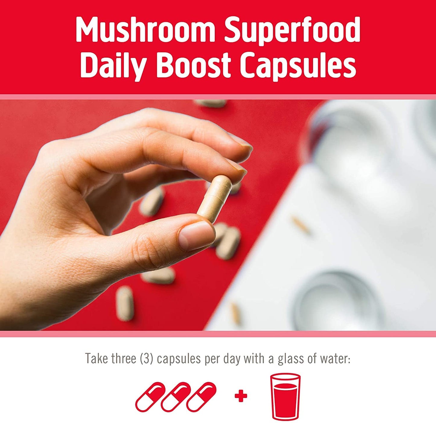 OM MUSHROOM SUPERFOOD Immune Defense Mushroom Capsules 90 Count