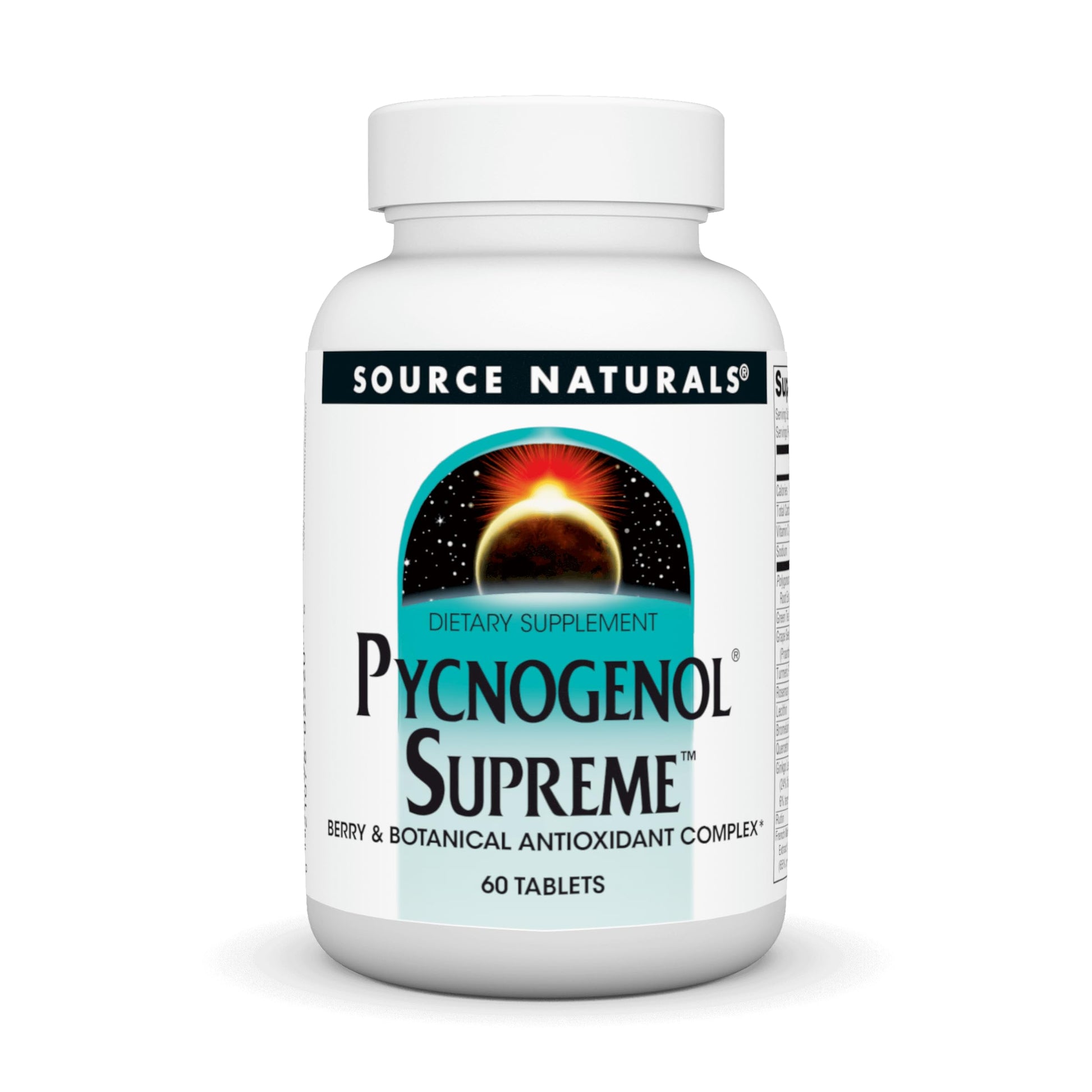Source Naturals Pycnogenol Supreme, Berry & Botanical Antioxidant Complex, 60 Tablets