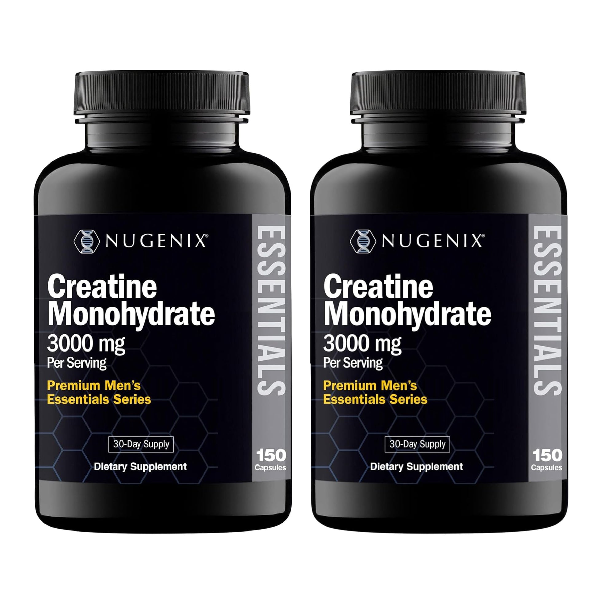Nugenix Creatine Monohydrate Supplement, Capsule, 300 Count