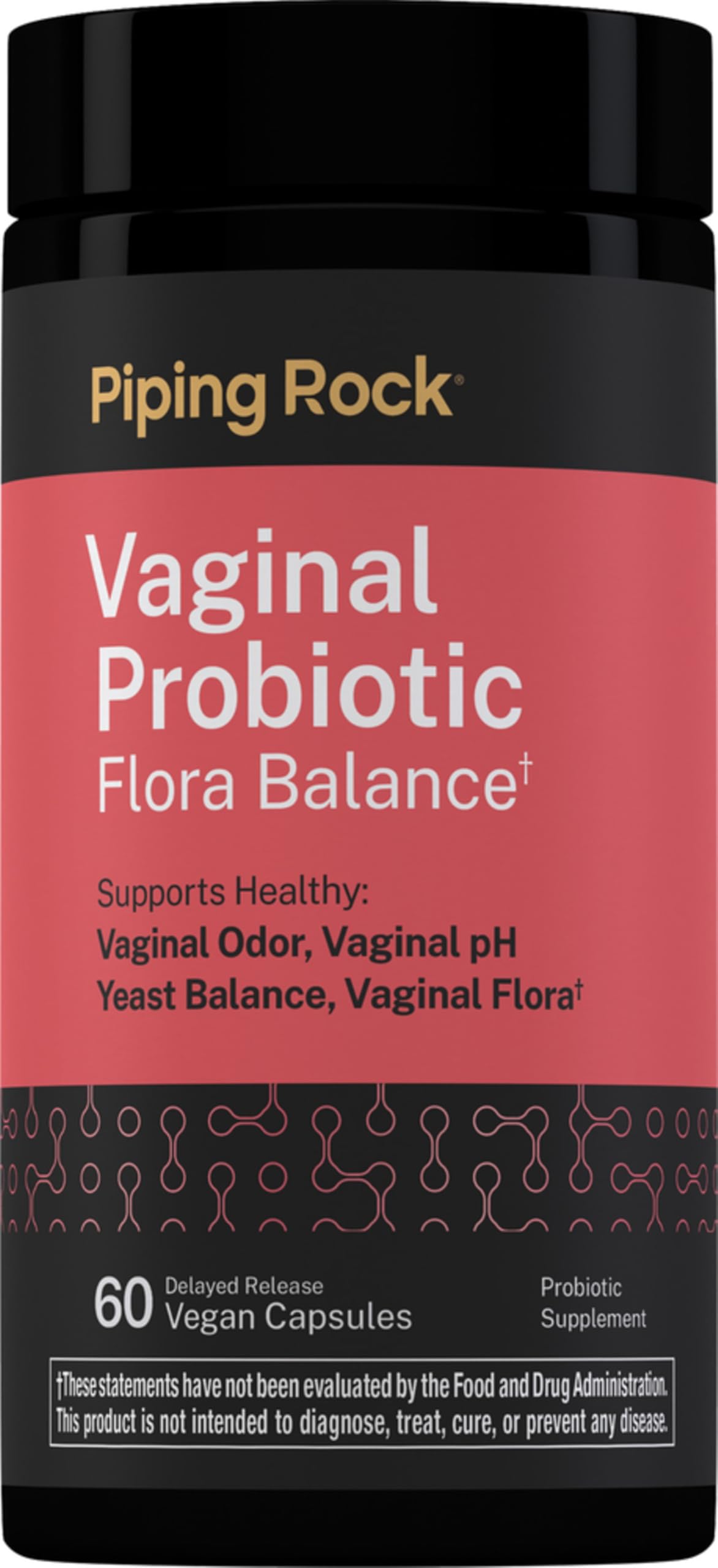 Piping Rock Vaginal Probiotic Capsules, 60 Count