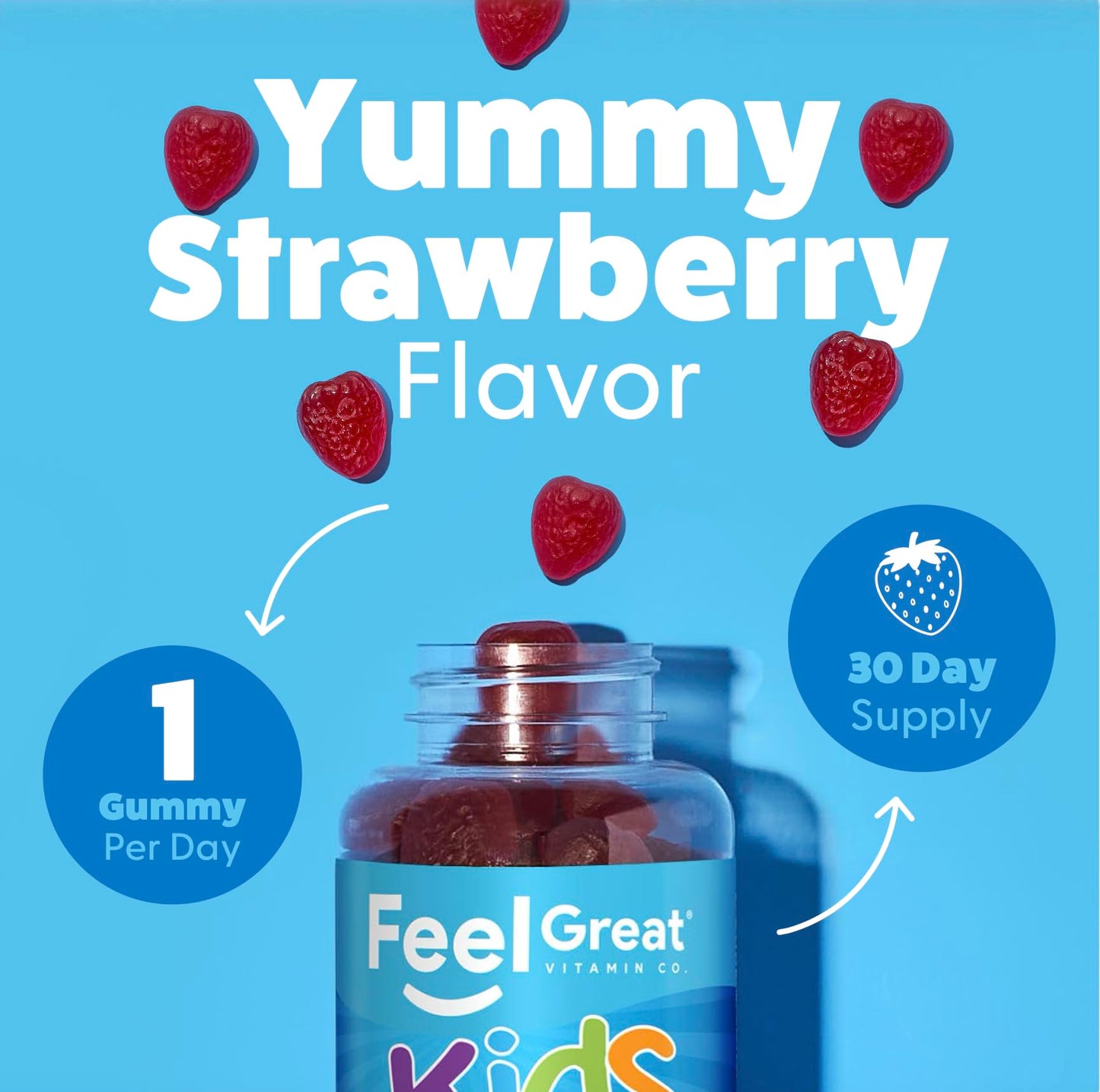 The Feel Great Vitamin Company Kids Probiotics Gummy 30 Count