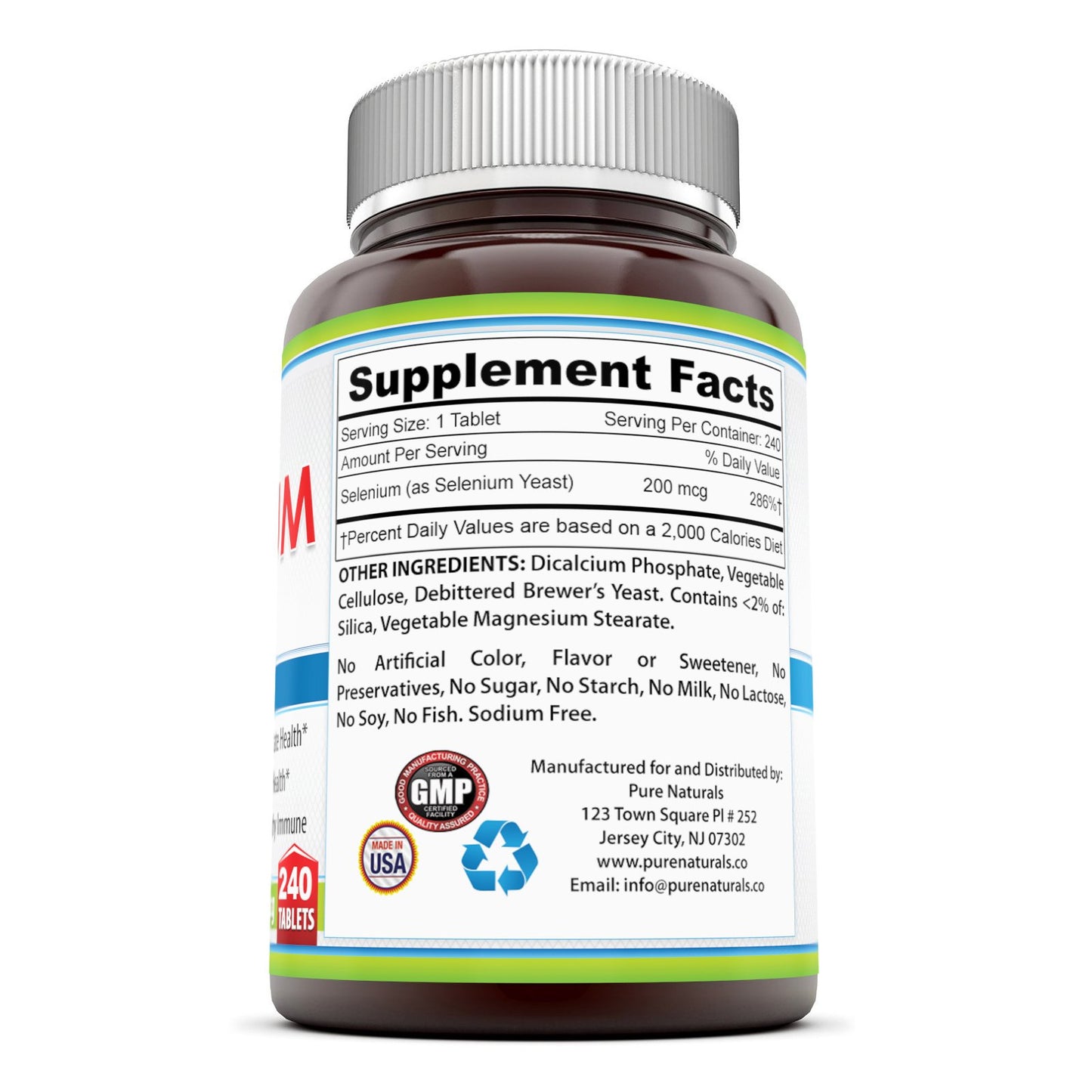 Pure Naturals Selenium Tablets 90 Count
